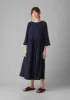 Freya Crinkle Cotton Dress | Indigo Blue sold by TOAST