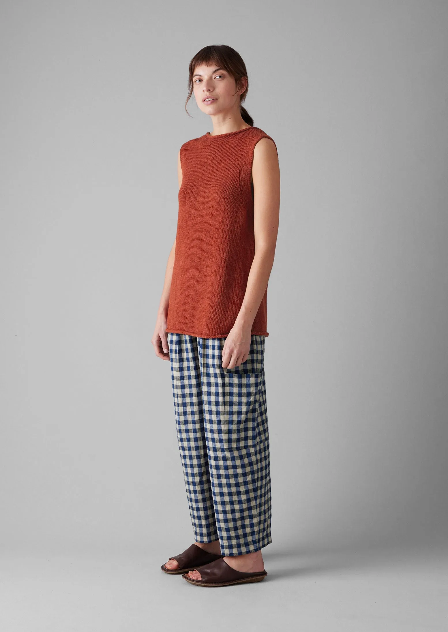 Linen Cotton Knitted Tank | Red Fig sold by TOAST product image thumbnail 2