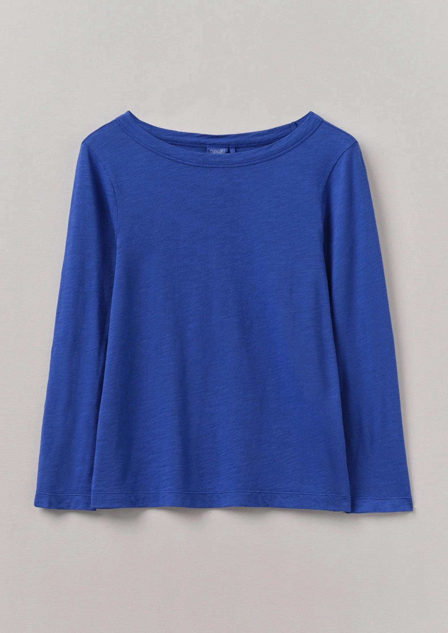 Lia Garment Dyed Boat Neck Tee | Smalt sold by TOAST