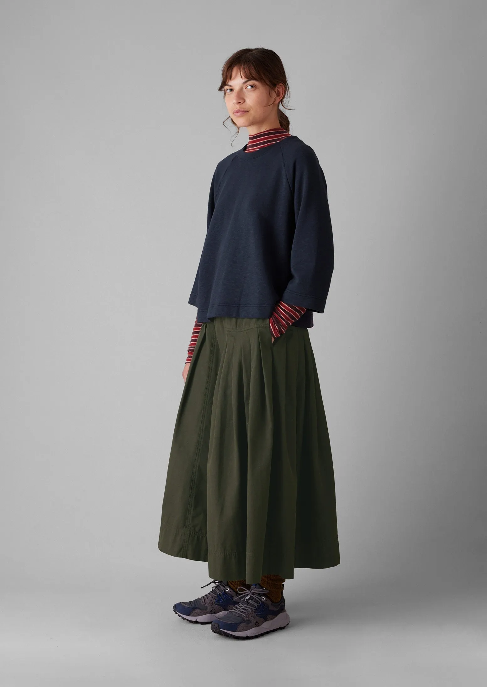 Loopback Cotton Jersey Sweater | Slate sold by TOAST product image thumbnail 3