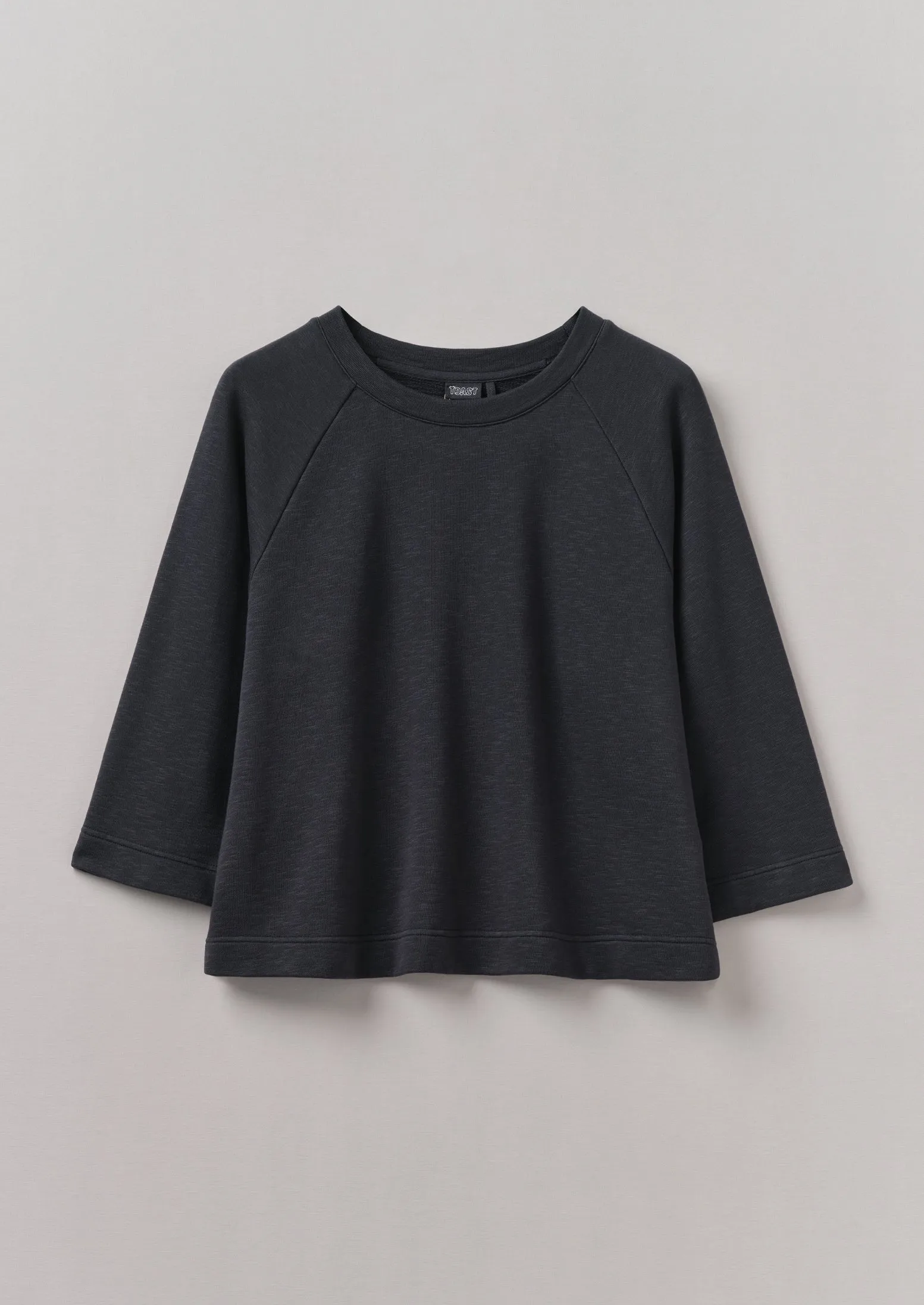 Loopback Cotton Jersey Sweater | Slate sold by TOAST