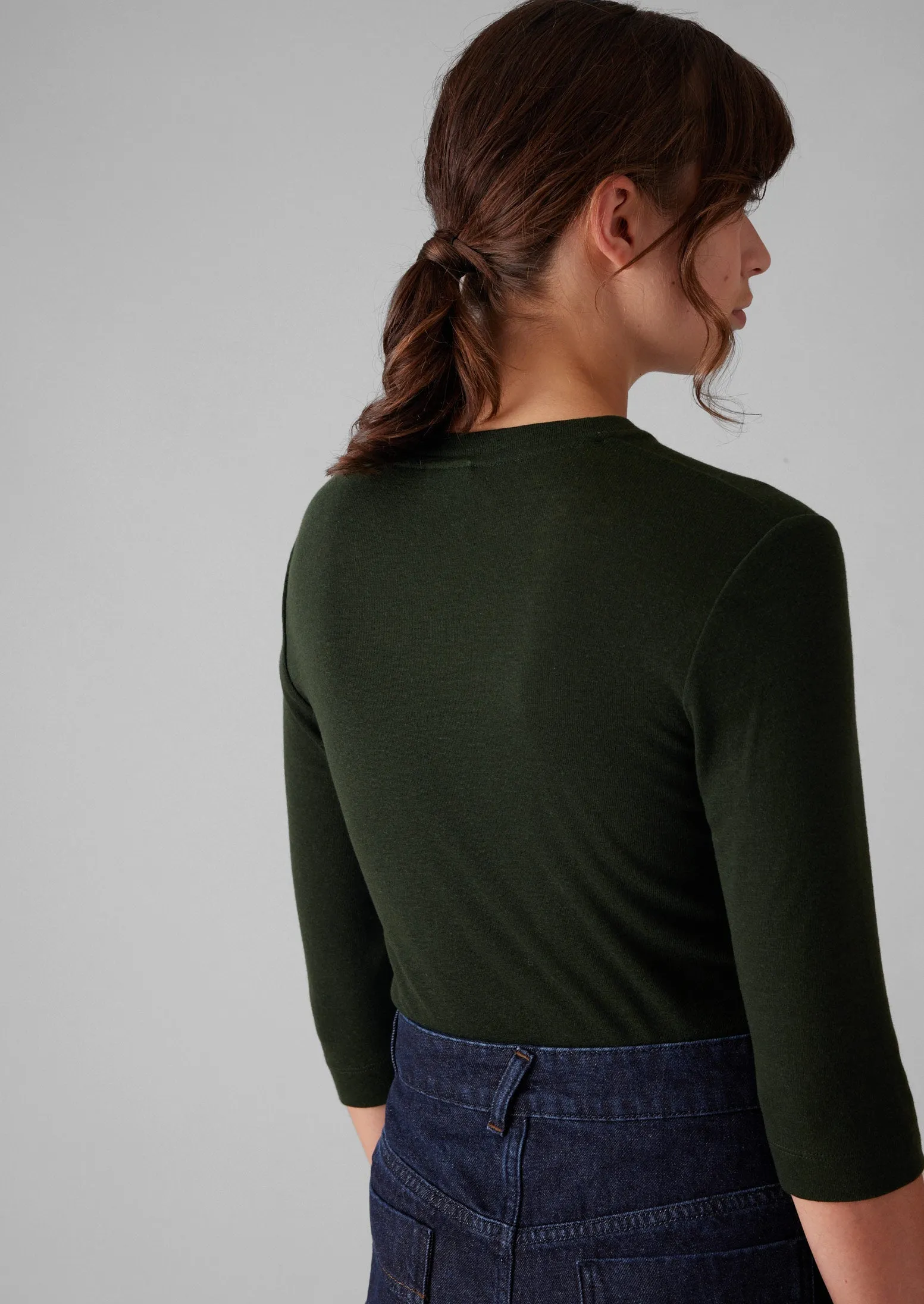 Fitted Half Sleeve Tee | Lichen sold by TOAST product image thumbnail 3