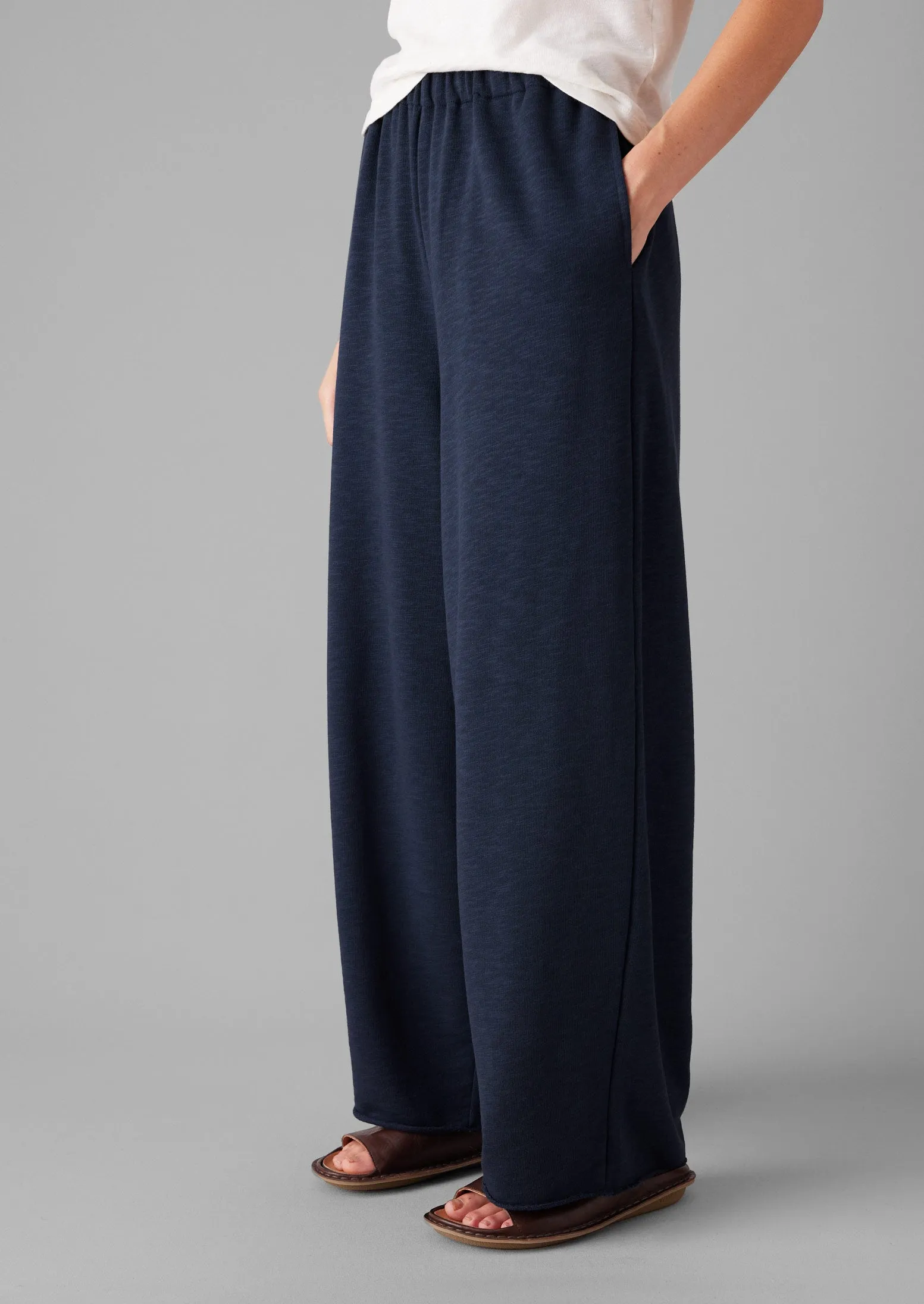 Full Length Loopback Jersey Trousers | Midnight sold by TOAST product image thumbnail 4