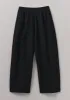 Crinkle Cotton Barrel Leg Trousers | Black sold by TOAST