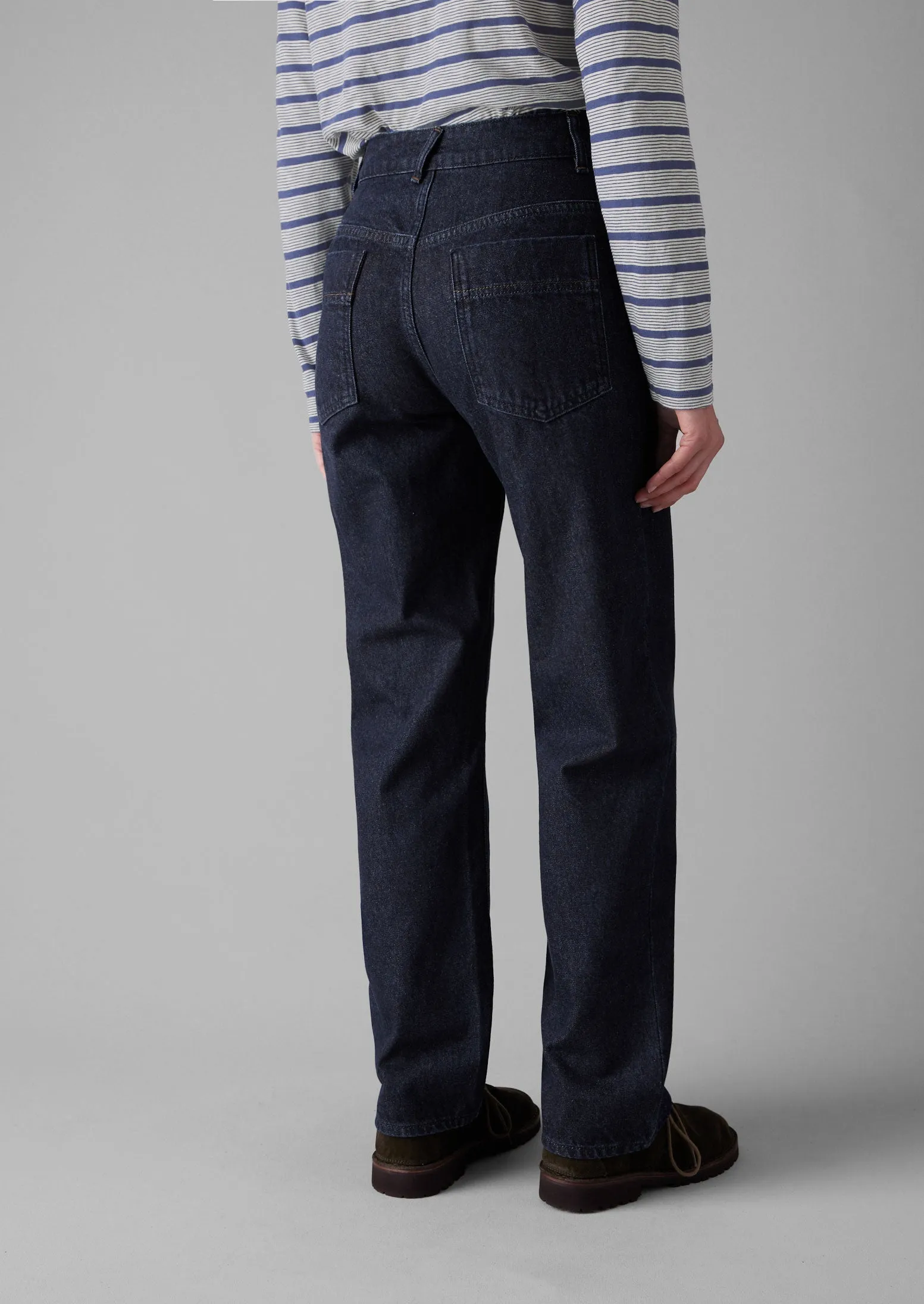 Five Pocket Denim Trousers | Indigo sold by TOAST product image thumbnail 4