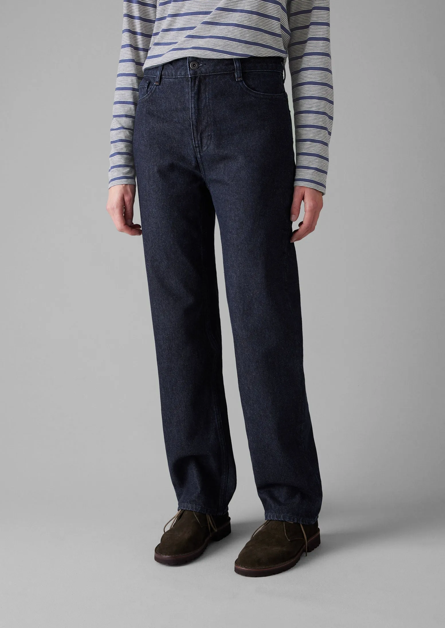 Five Pocket Denim Trousers | Indigo sold by TOAST product image thumbnail 3