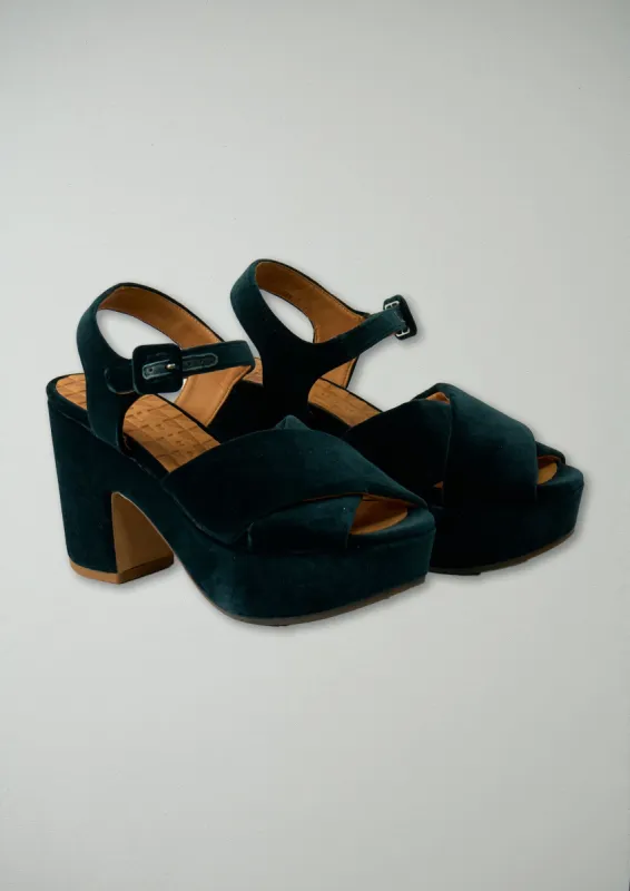 Reworn Chie Mihara Block Heeled Sandal Size 38 (151) | Verde sold by TOAST