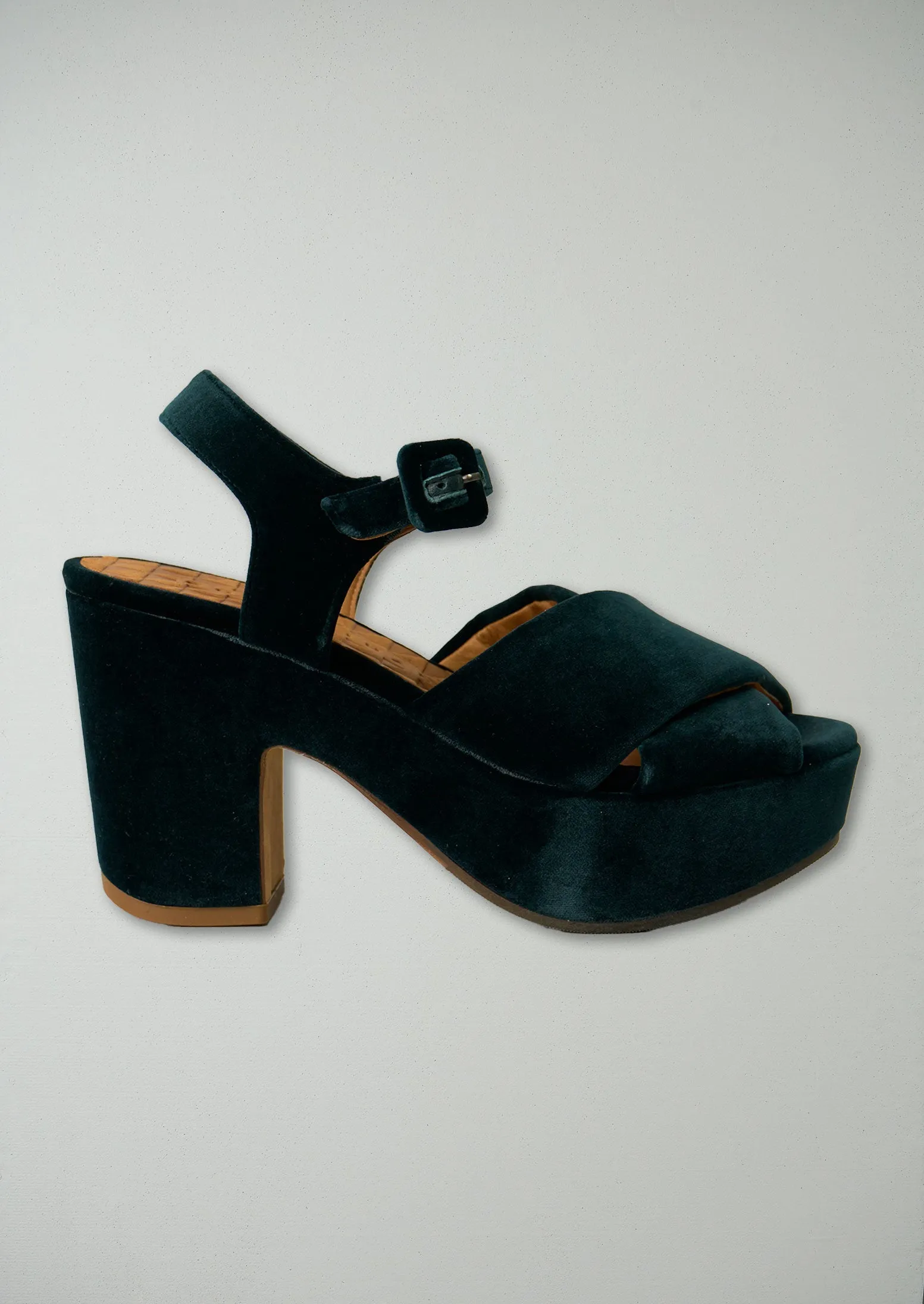 Reworn Chie Mihara Block Heeled Sandal Size 38 (151) | Verde sold by TOAST product image thumbnail 2
