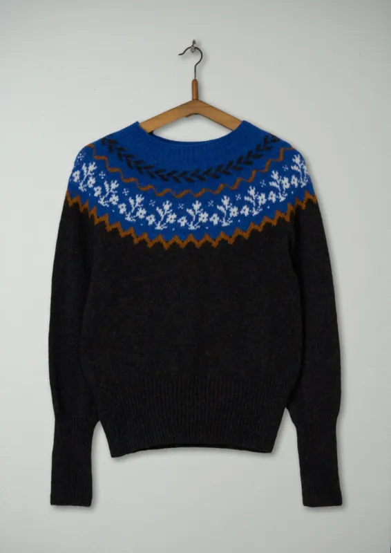 Reworn Fair Isle Yoke Sweater Size XXS/XS (244) | Multi sold by TOAST