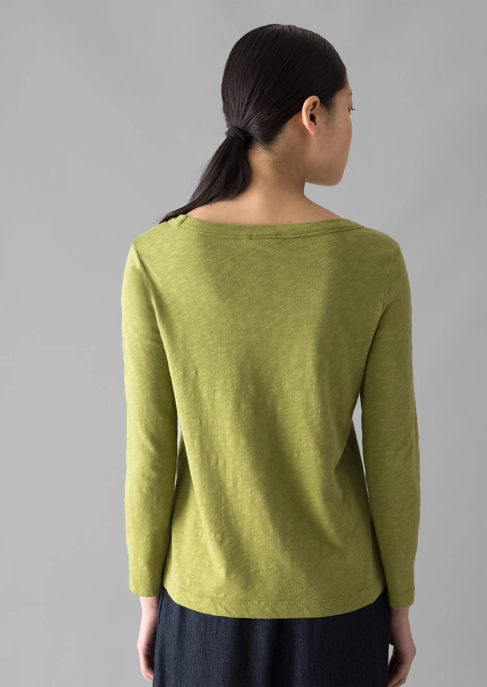 Lia Boat Neck Tee | Woodbine Green sold by TOAST product image thumbnail 3