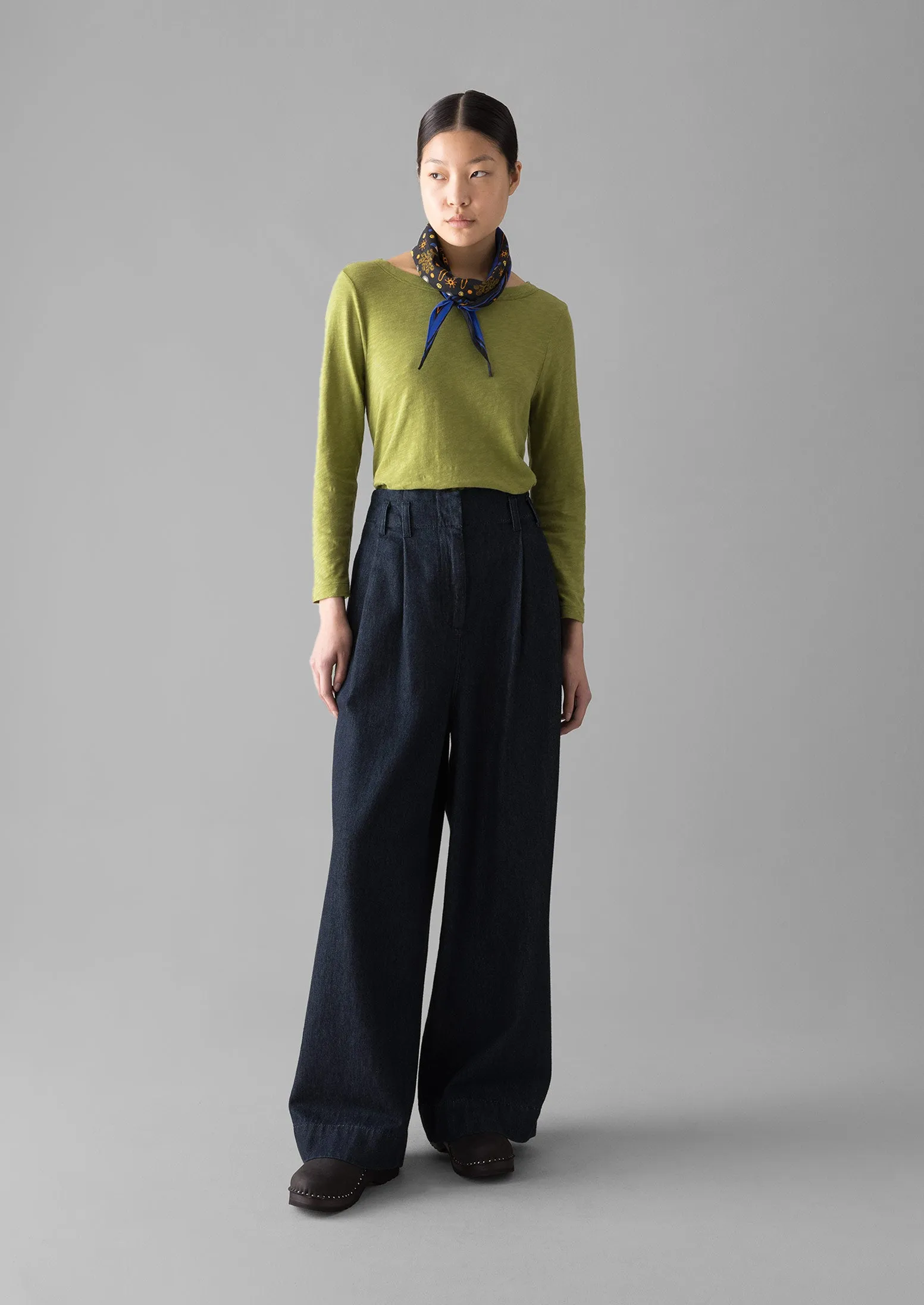 Lia Boat Neck Tee | Woodbine Green sold by TOAST product image thumbnail 4