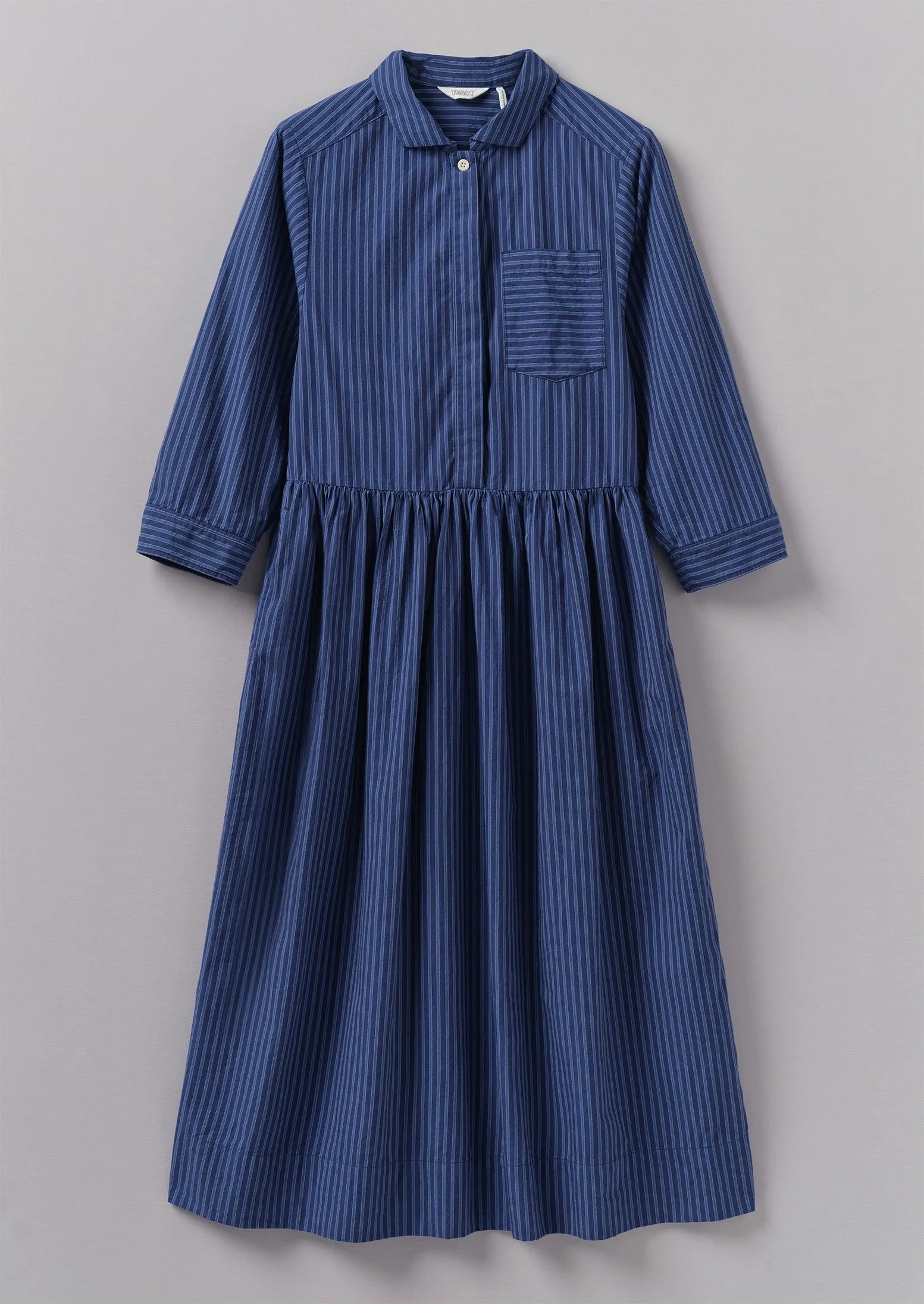 Stripe Shirt Dress | Blue Tourmaline sold by TOAST