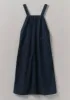 Patch Pocket Denim Dungaree Dress | Indigo sold by TOAST