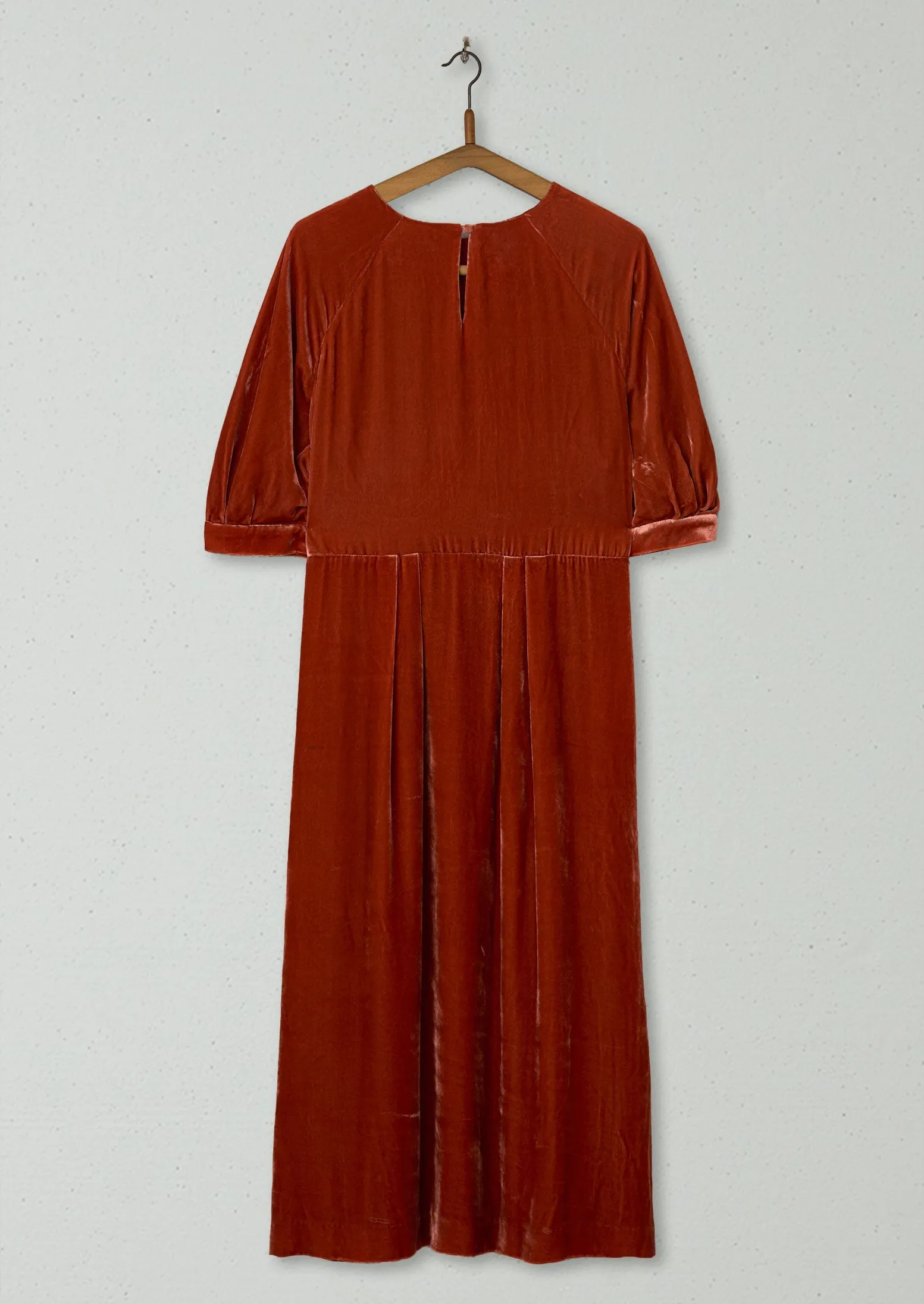 Reworn Silk Velvet Dress Size 16 (639) | Orange sold by TOAST product image thumbnail 2