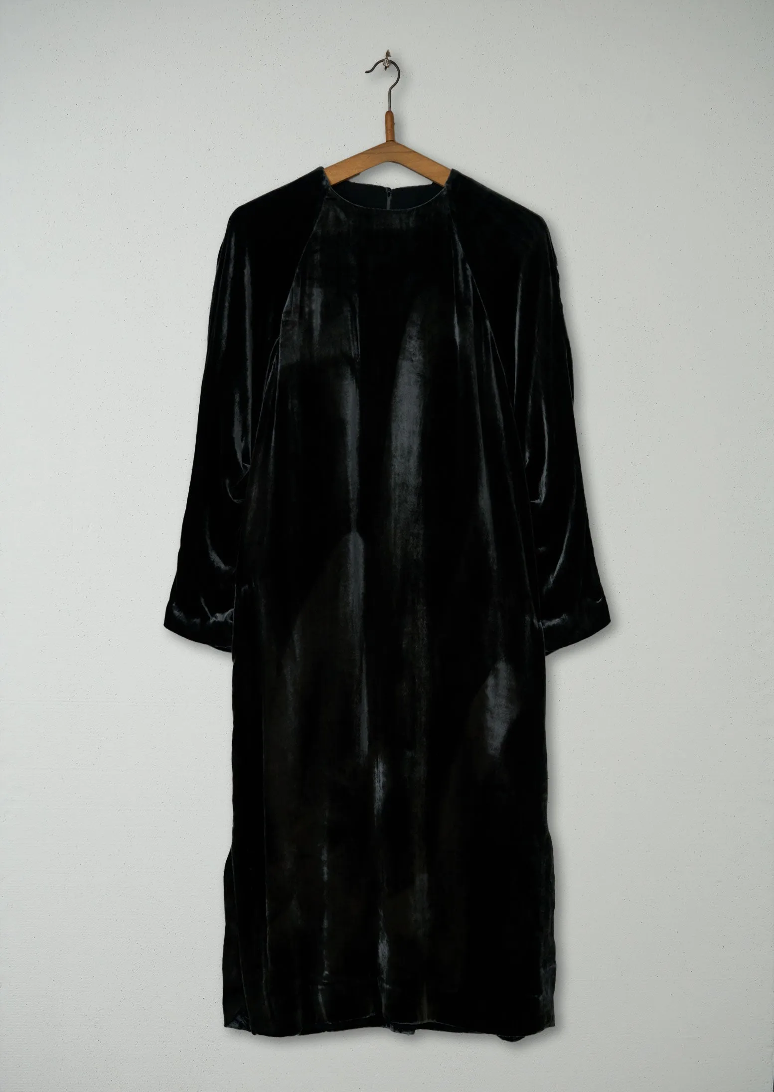 Reworn Silk Velvet Dress size 8 (628) | Green Black sold by TOAST