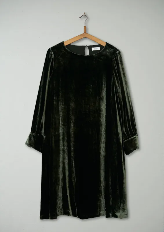 Reworn Silk Velvet Swingy Dress Size 10 (617) | Spruce sold by TOAST