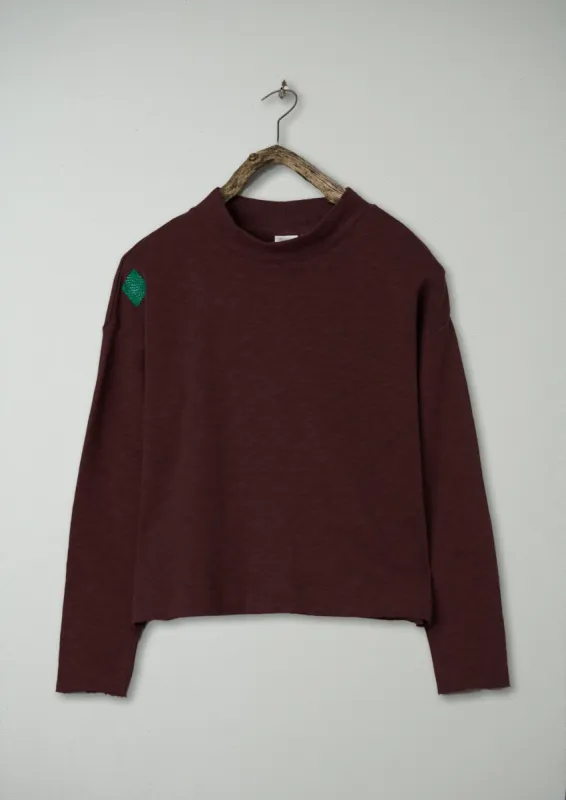 Renewed Loop Back Jersey Easy Sweater Size S (005) | Mulberry sold by TOAST