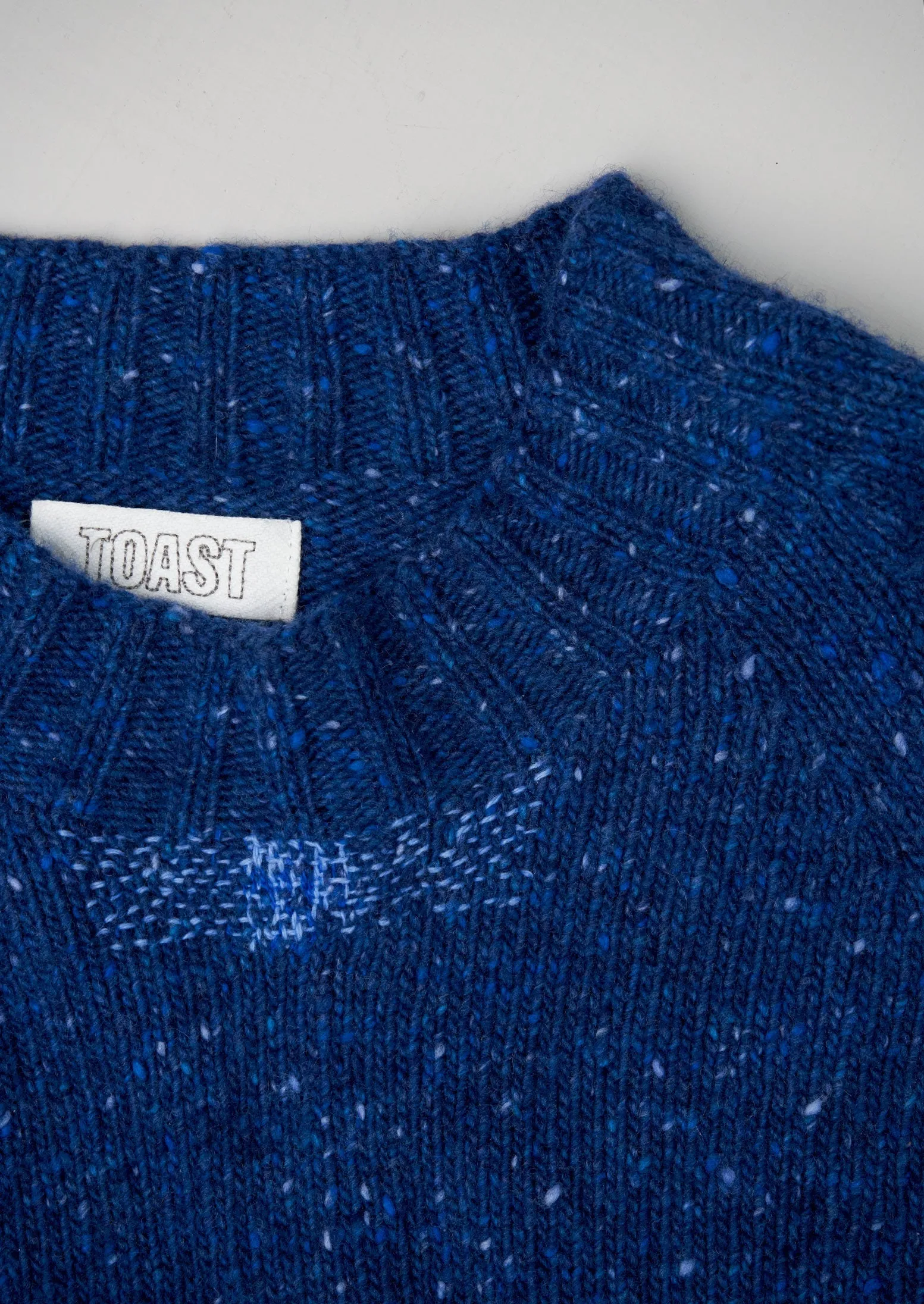 Renewed Mens Flecky Wool Cashmere Sweater Size M (006) | Indigo sold by TOAST product image thumbnail 3