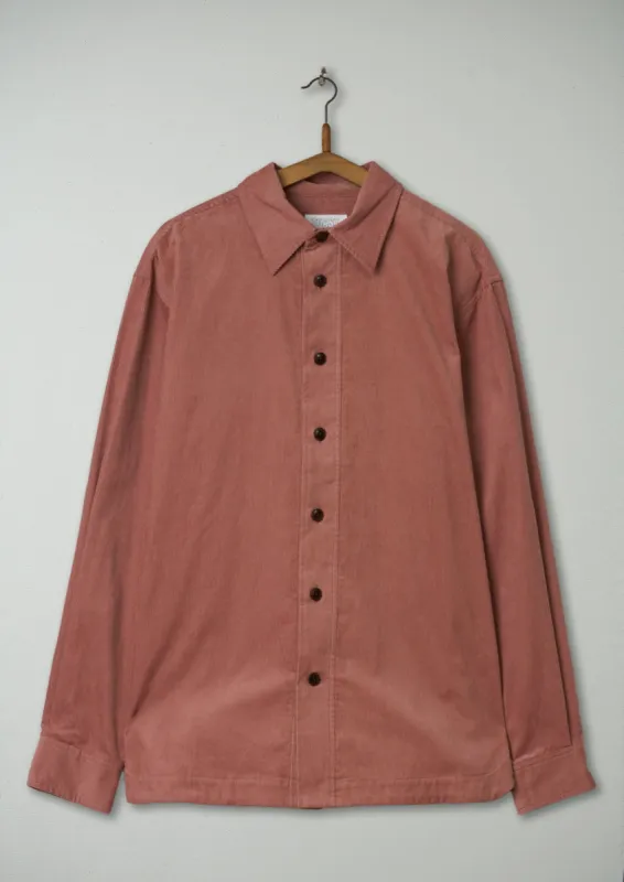 Reworn Mens Cord Shirt Size S (014) | Rose Quartz sold by TOAST