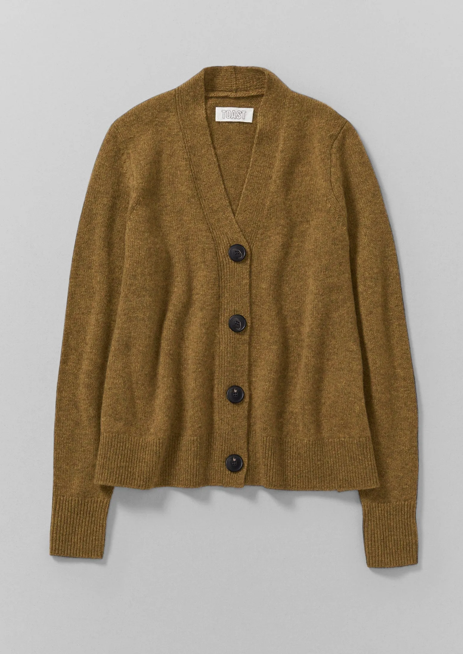 Wool Cashmere Swingy Cardigan | Mustard sold by TOAST