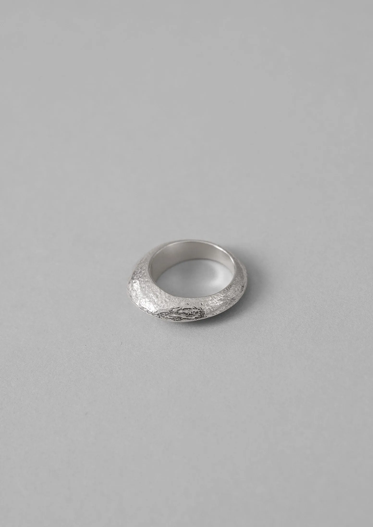 Sally Lacock Silver Sculpted Ridge Ring | Silver sold by TOAST