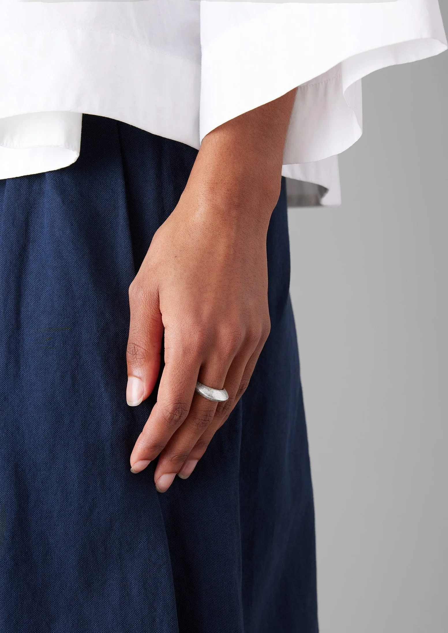 Sally Lacock Silver Sculpted Ridge Ring | Silver sold by TOAST product image thumbnail 2