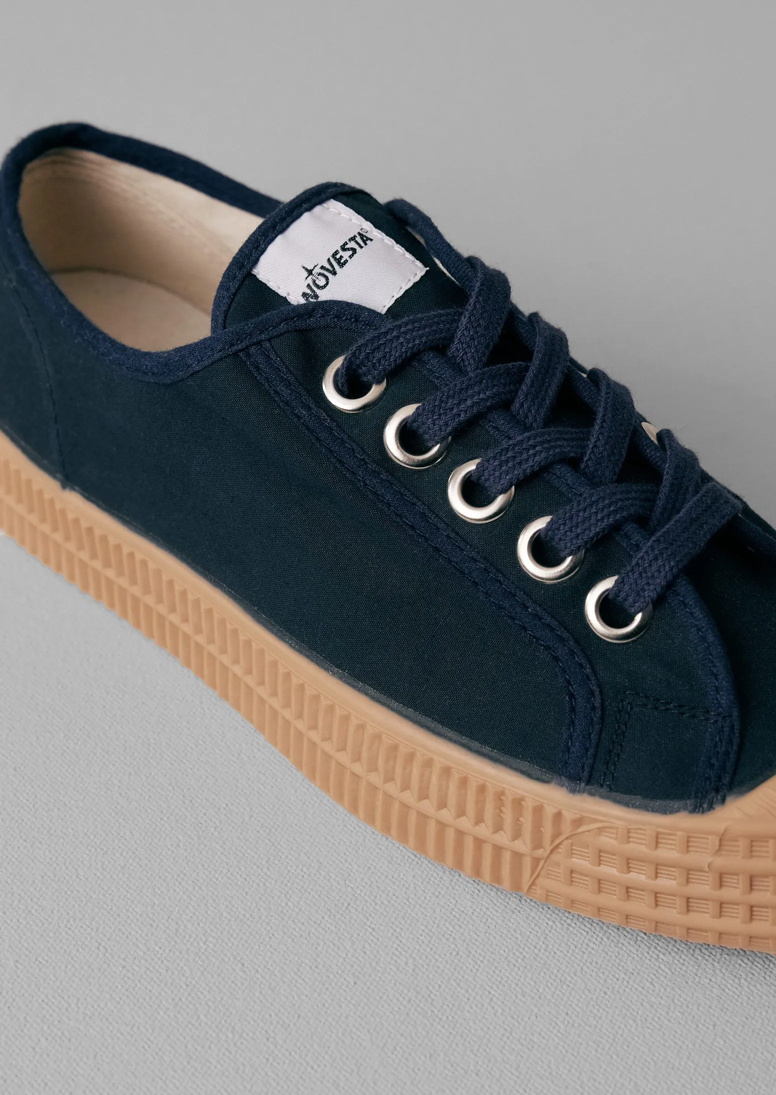 Novesta Star Master Waxed Cotton Plimsolls | Indigo sold by TOAST product image thumbnail 4