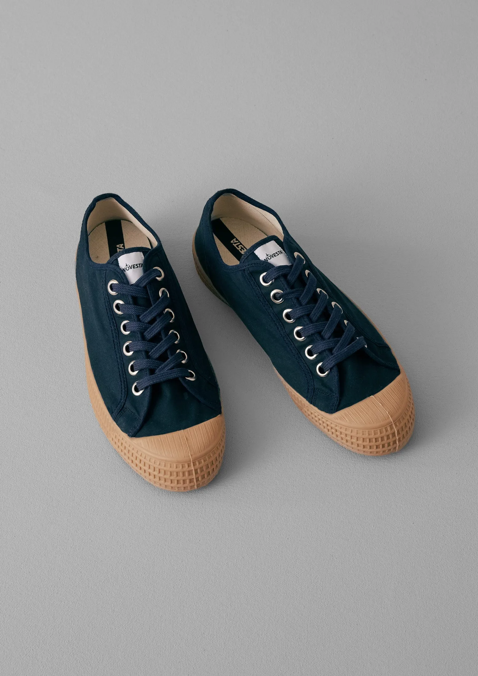 Novesta Star Master Waxed Cotton Trainers | Indigo sold by TOAST