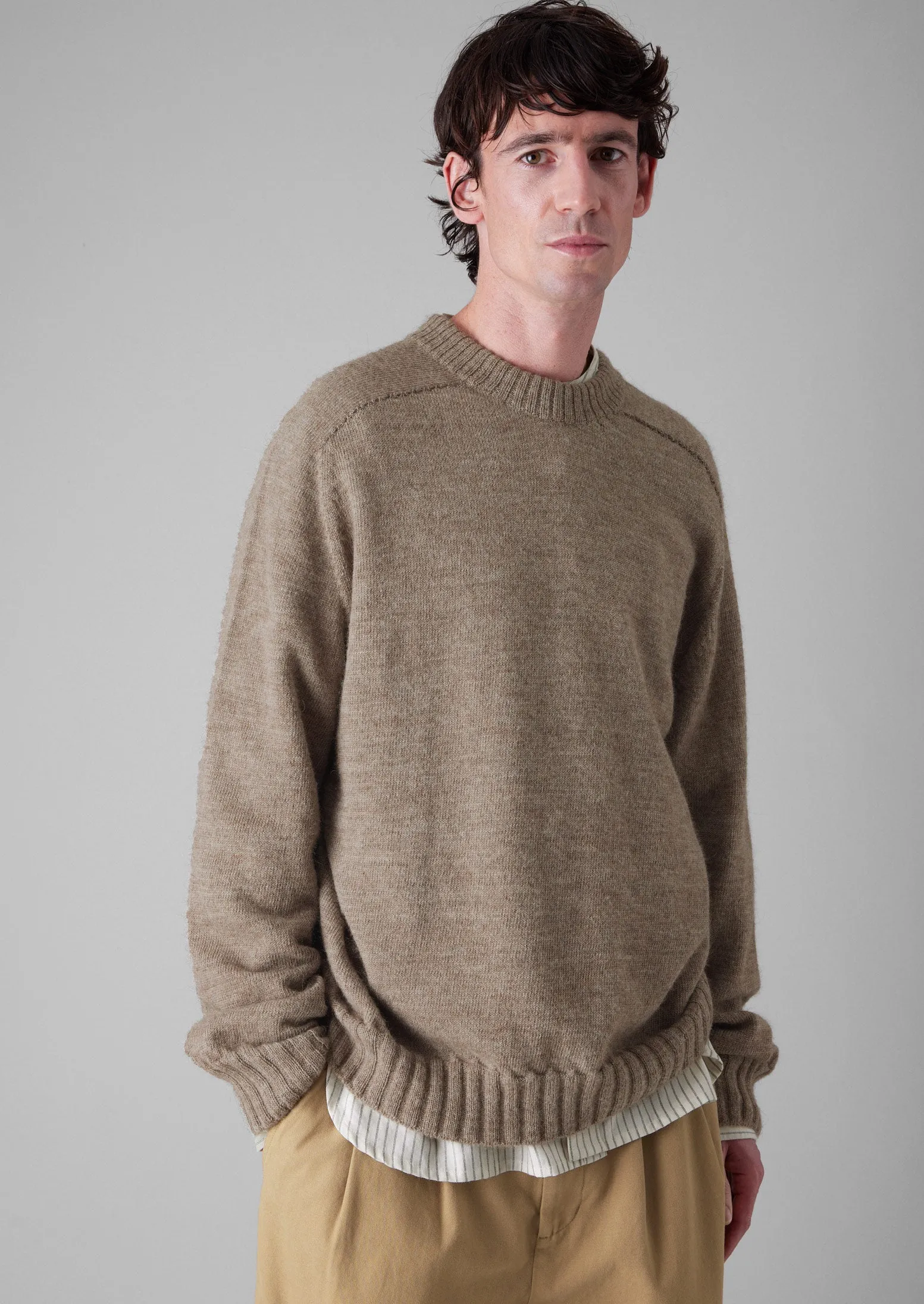 Wool Alpaca Easy Sweater | Biscuit sold by TOAST product image thumbnail 2