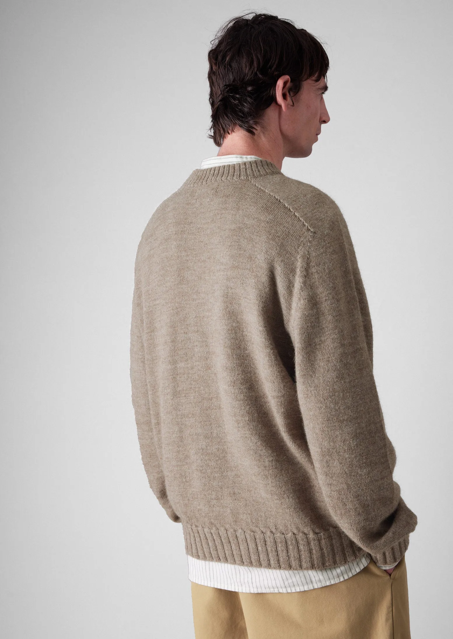 Wool Alpaca Easy Sweater | Biscuit sold by TOAST product image thumbnail 3