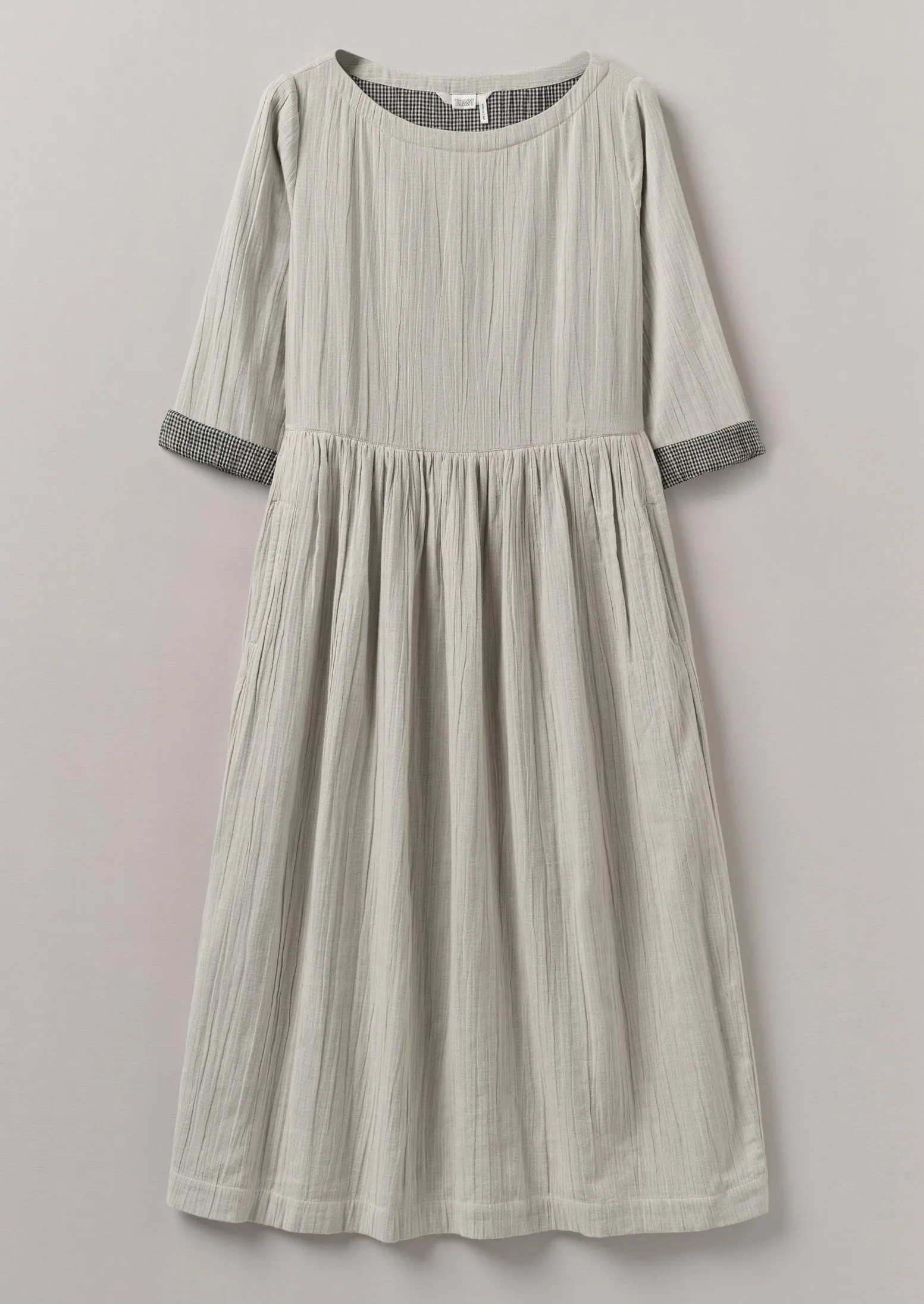 Freya Crinkle Cotton Dress | Ecru sold by TOAST