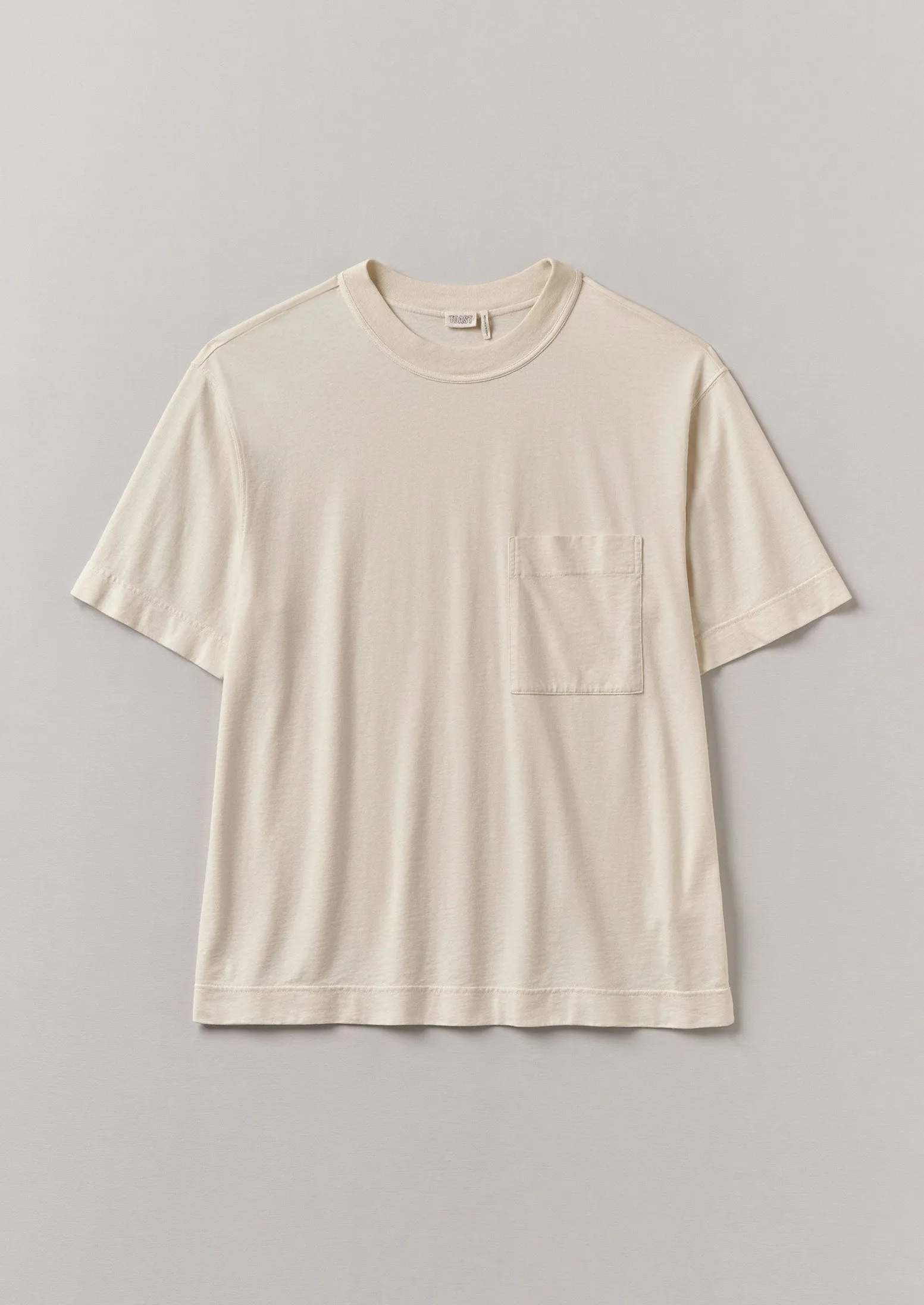 Garment Dyed Organic Cotton Tee | Ecru sold by TOAST