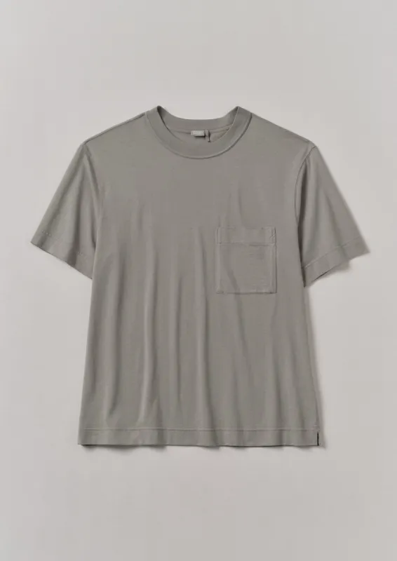 Garment Dyed Organic Cotton Tee | Dark Carbon sold by TOAST