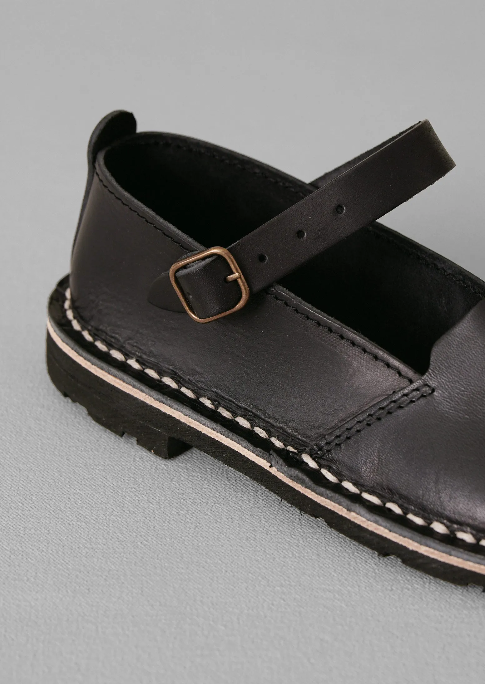 Steve Mono Artisan Leather Buckle Shoe | Black sold by TOAST product image thumbnail 5