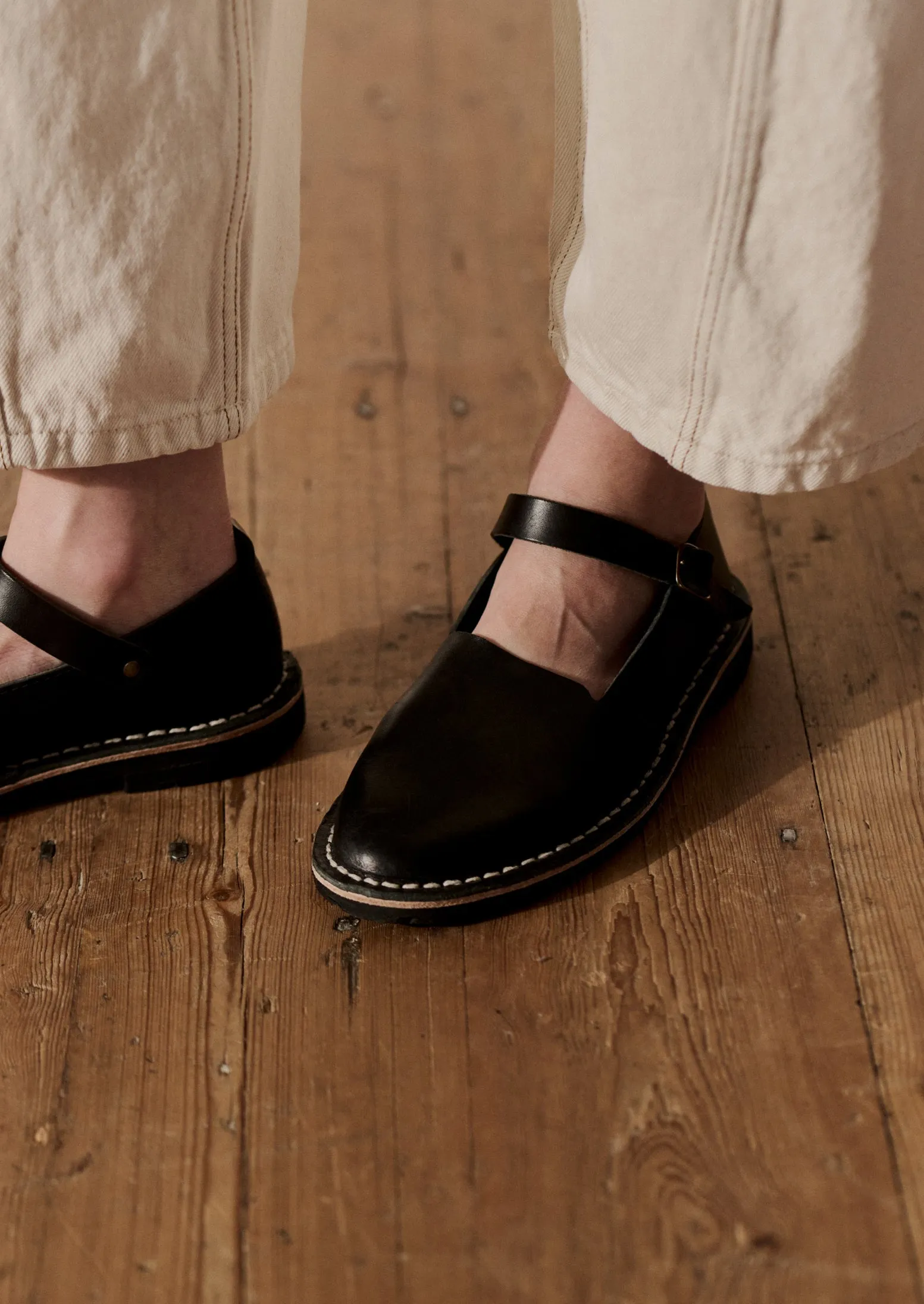 Steve Mono Artisan Leather Buckle Shoe | Black sold by TOAST product image thumbnail 2