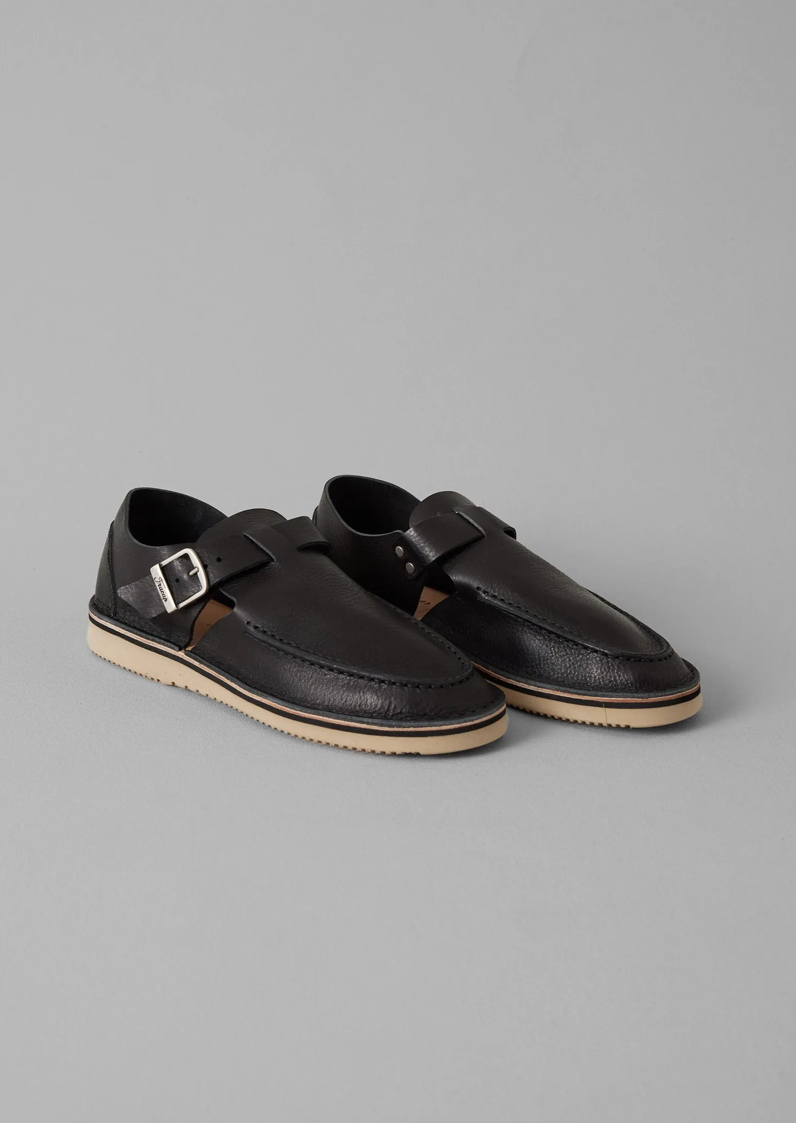 Fracap Leather Ankle Shoes | Black sold by TOAST product image thumbnail 3