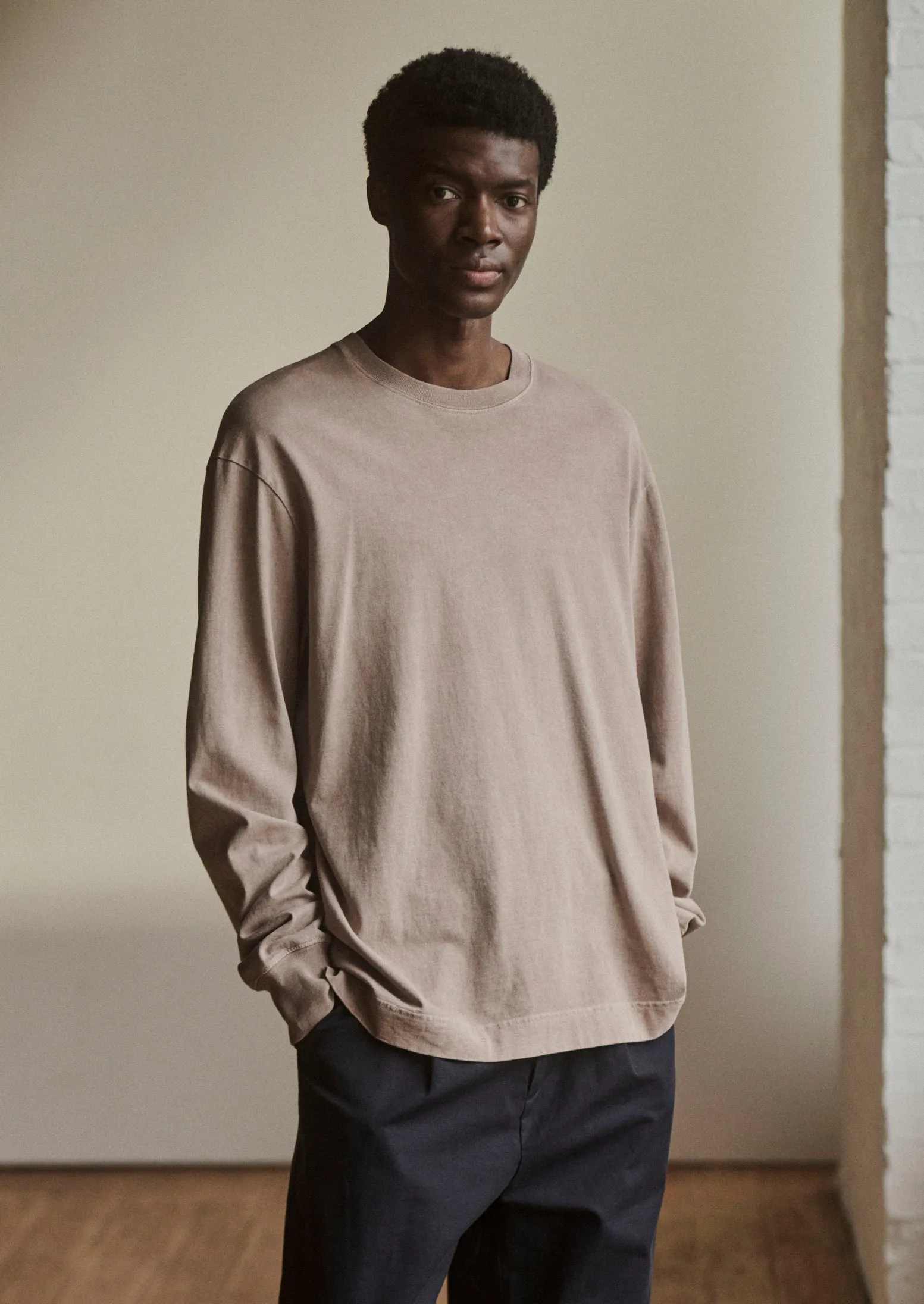 Mineral Dyed Long Sleeve Tee | Earth sold by TOAST product image thumbnail 2