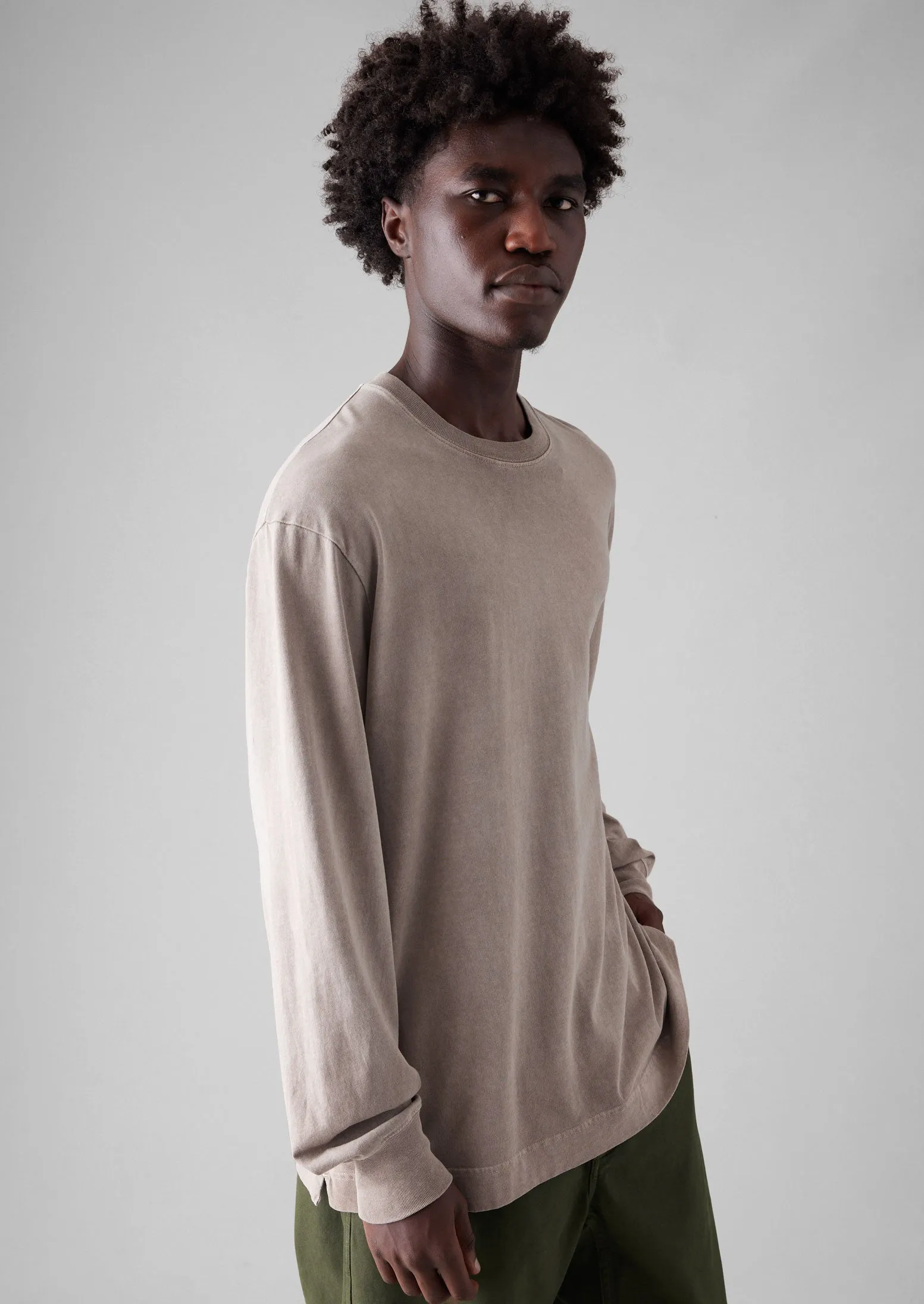 Mineral Dyed Long Sleeve Tee | Earth sold by TOAST product image thumbnail 5