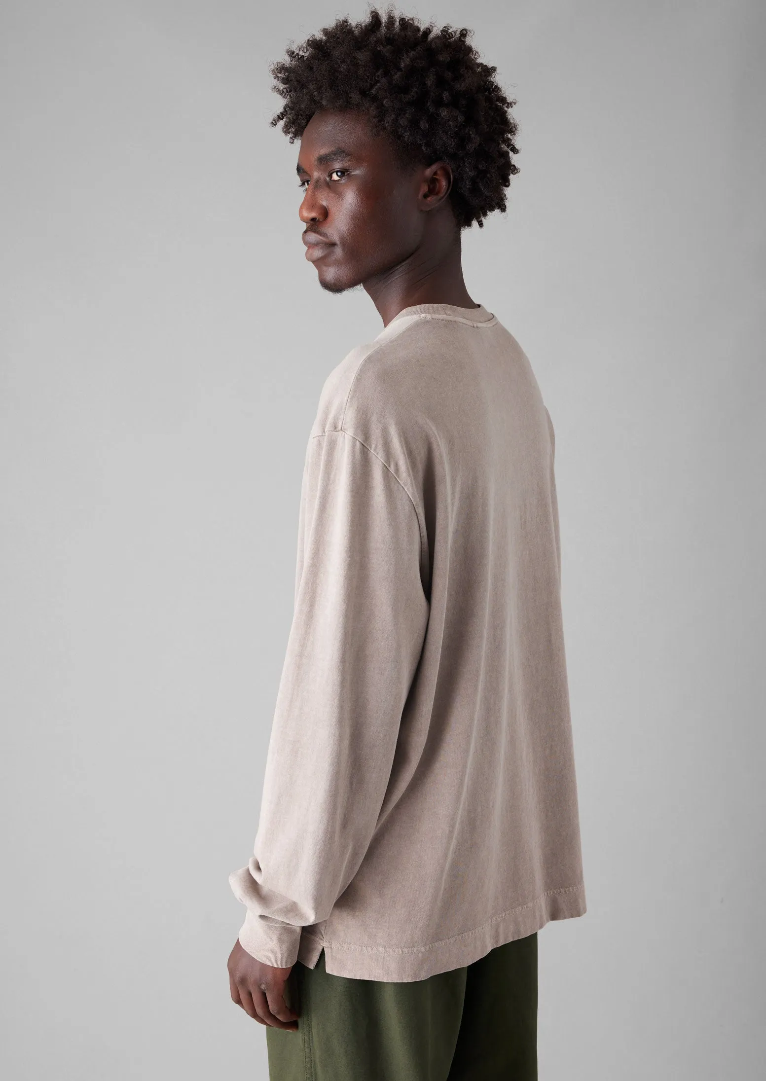 Mineral Dyed Long Sleeve Tee | Earth sold by TOAST product image thumbnail 3