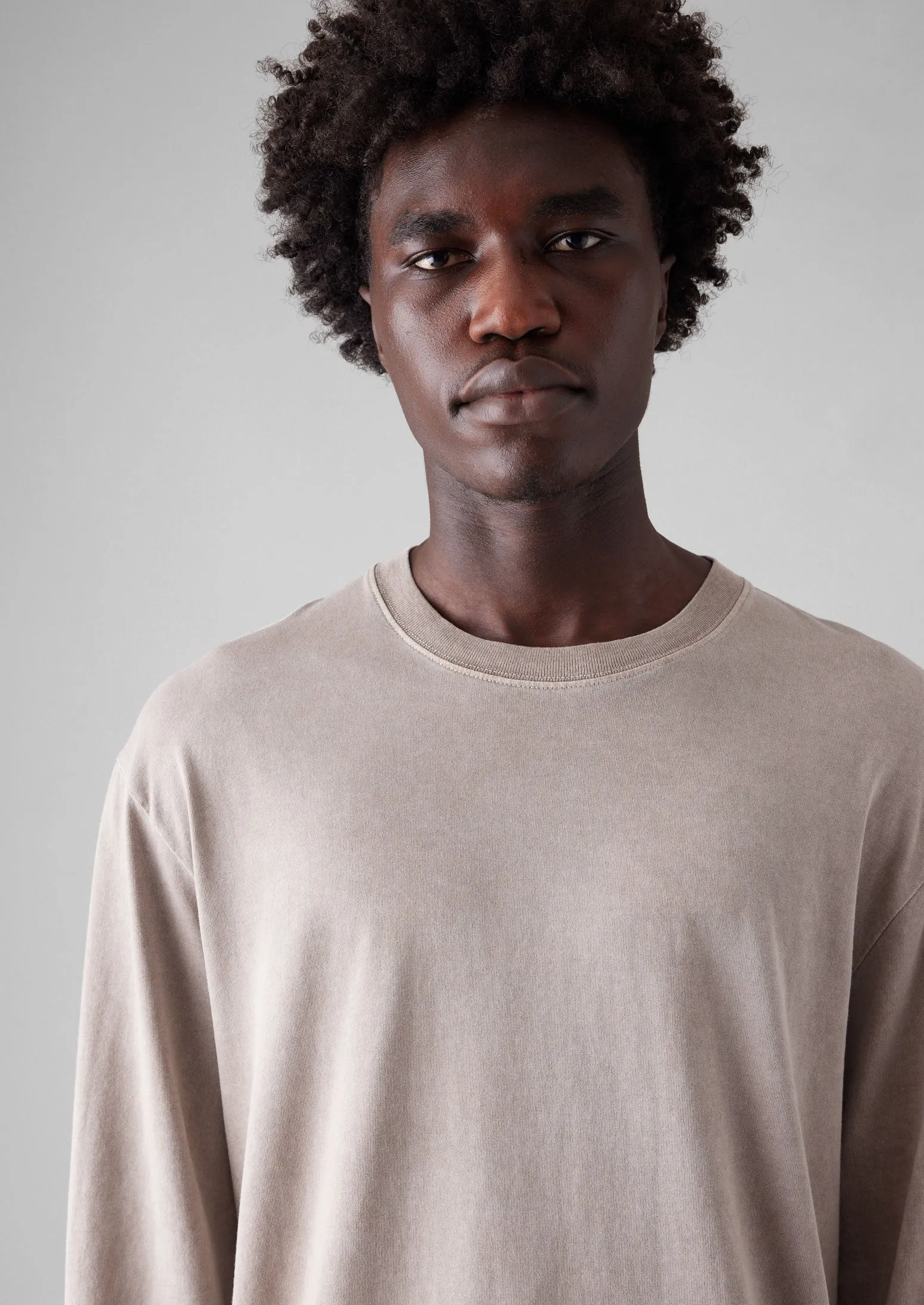 Mineral Dyed Long Sleeve Tee | Earth sold by TOAST product image thumbnail 4