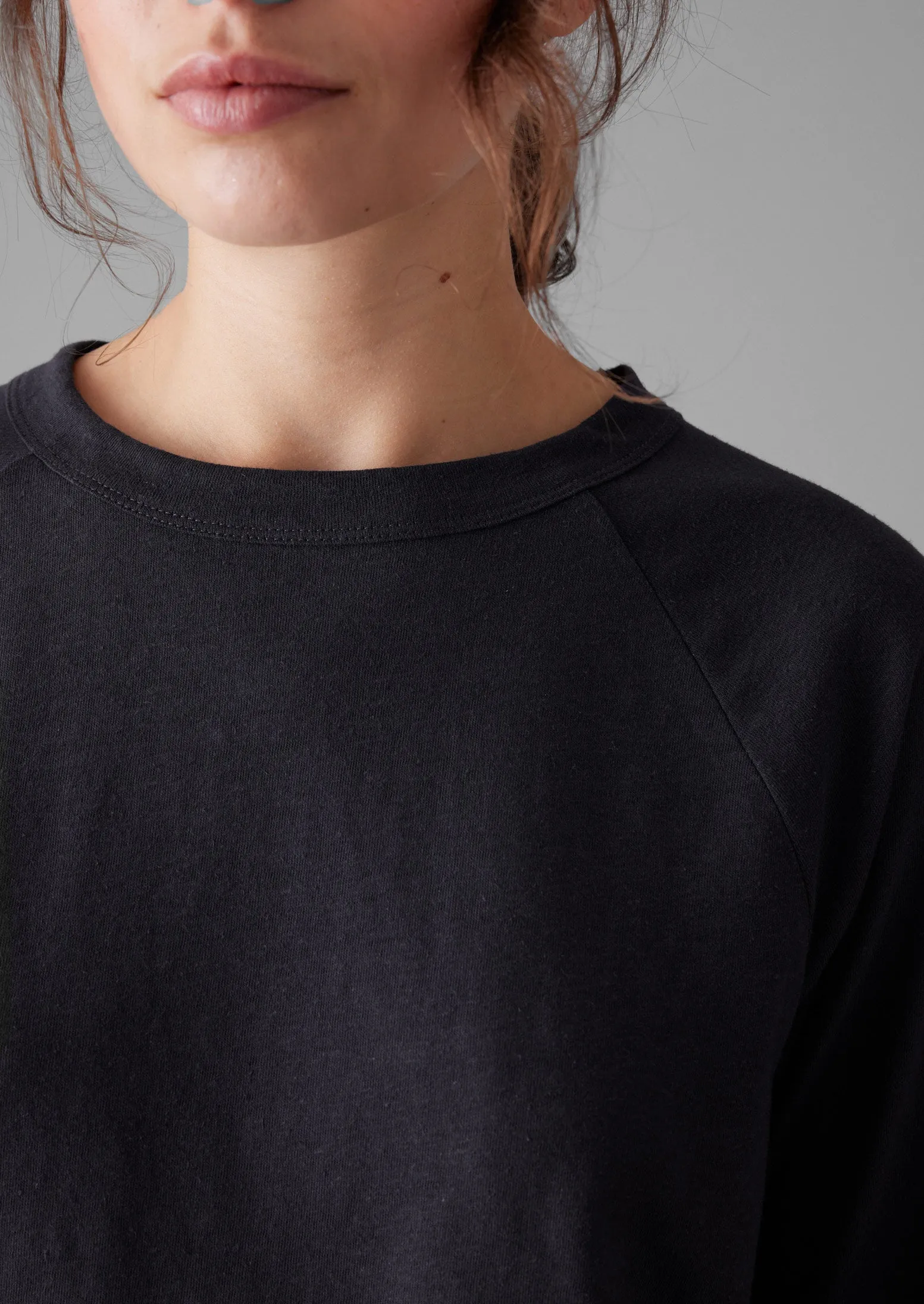 Cotton Hemp Raglan Tee | Slate sold by TOAST product image thumbnail 3