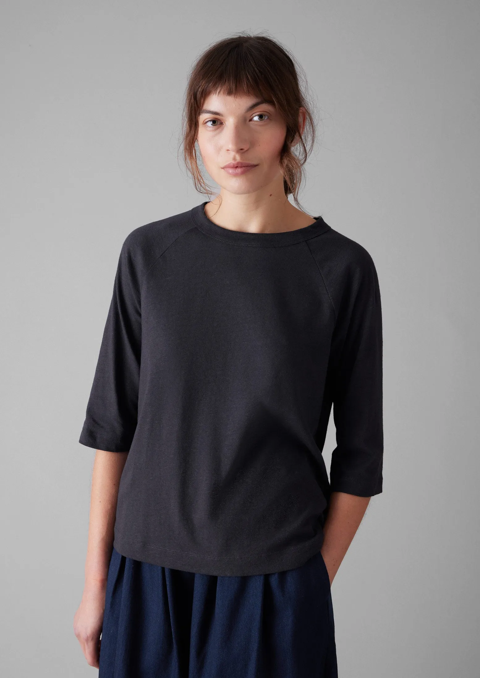 Cotton Hemp Raglan Tee | Slate sold by TOAST product image thumbnail 2