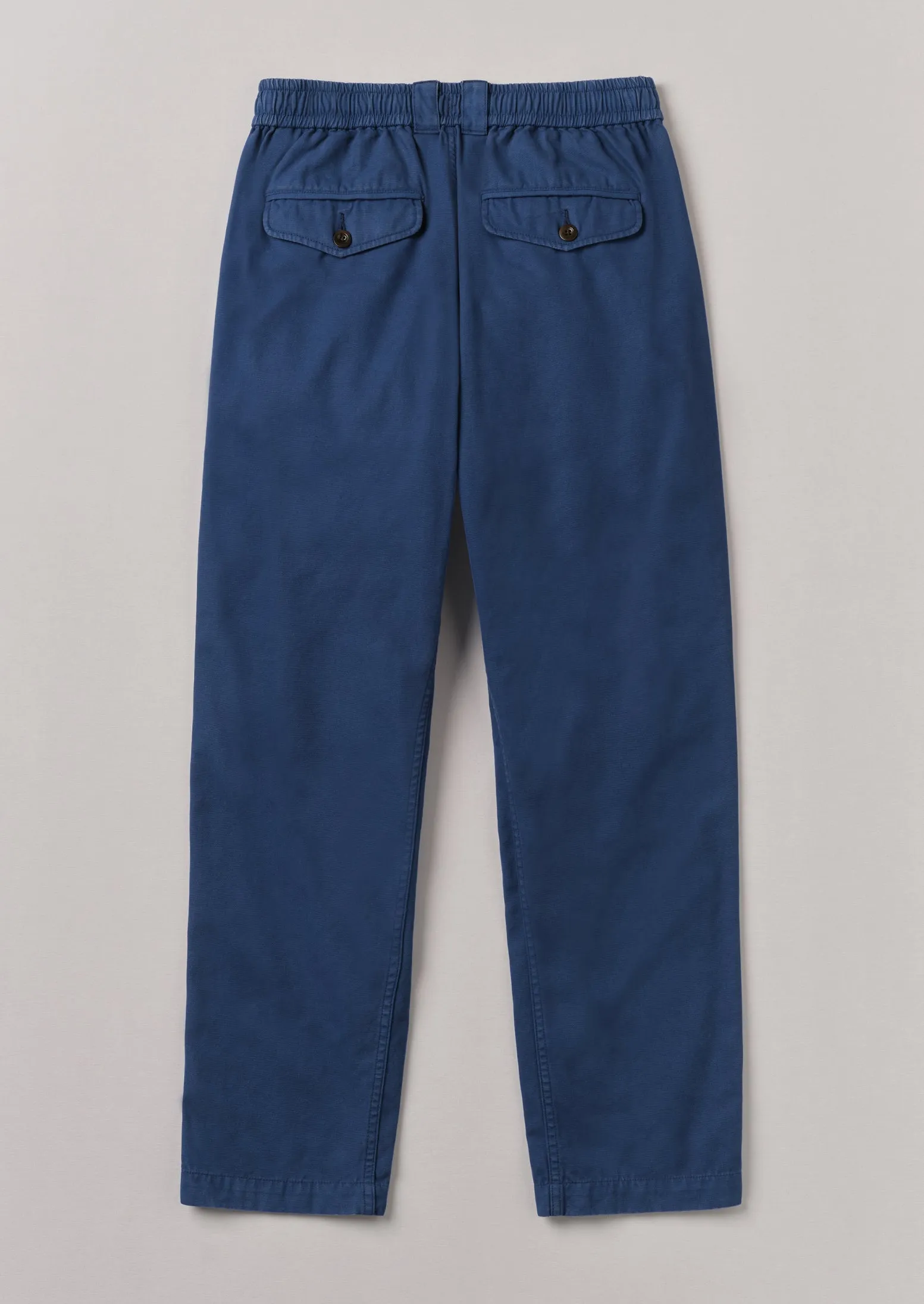 Canvas Cotton Drawstring Trousers | Engineer Blue sold by TOAST product image thumbnail 4