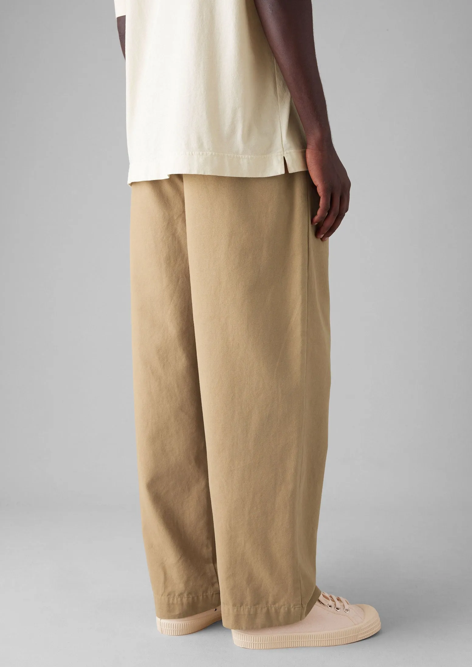 Bill Cotton Wide Leg Trousers | Ash Brown sold by TOAST product image thumbnail 4