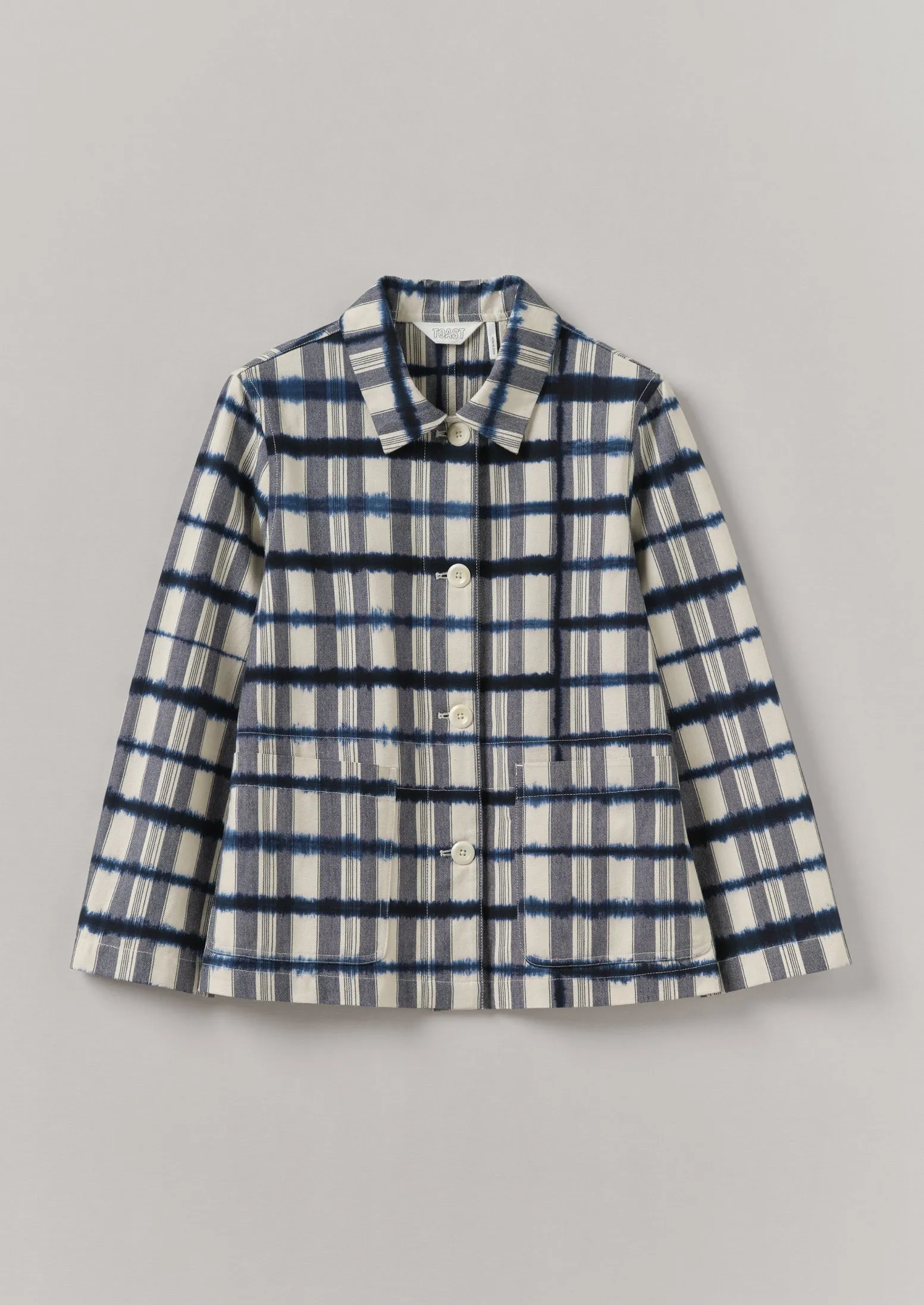 Edo Stripe Jacket | Indigo/Ivory sold by TOAST