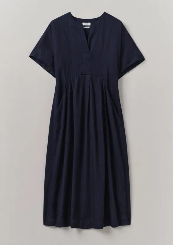 Bryn Twill Dress | Indigo sold by TOAST