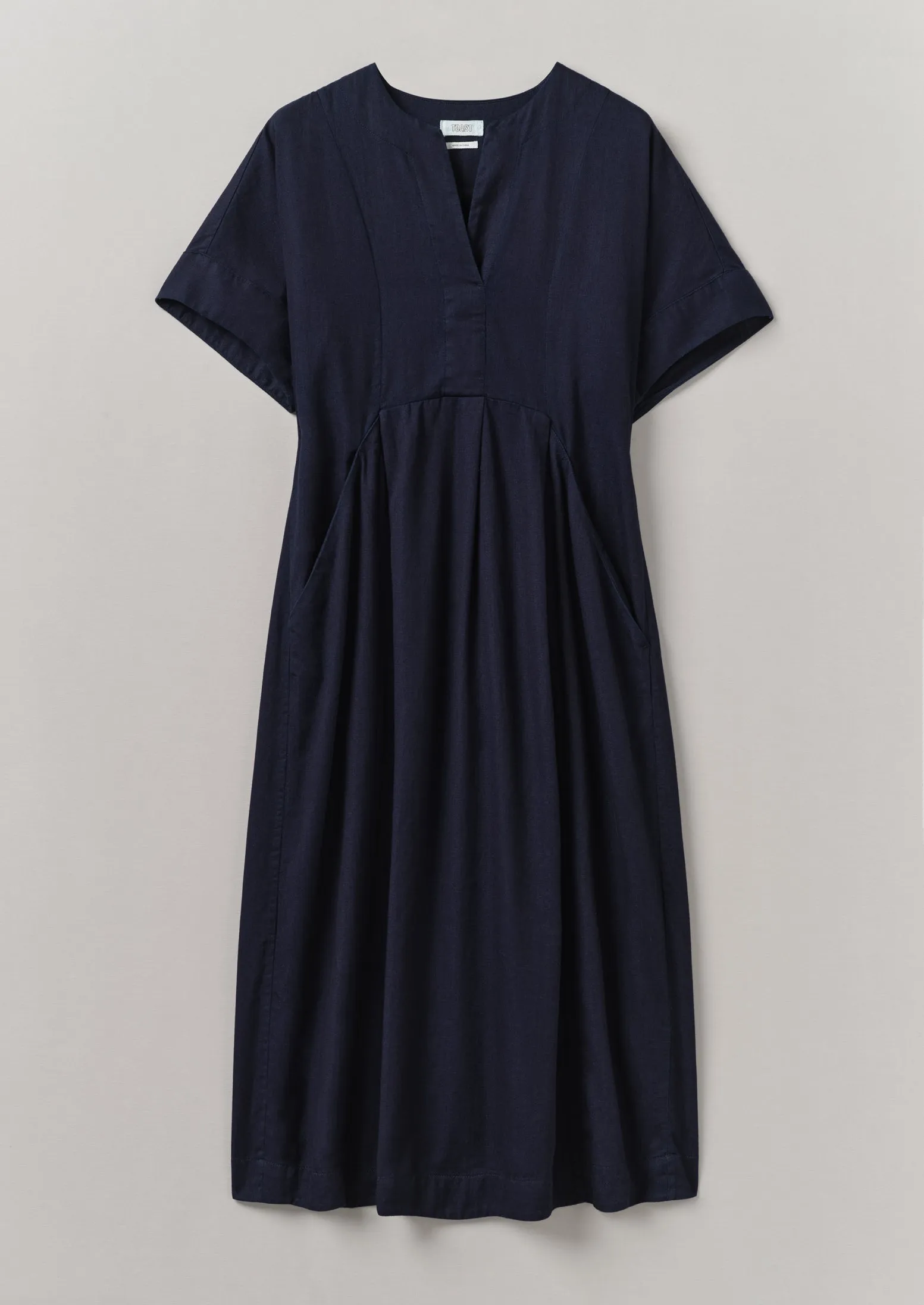 Bryn Twill Dress | Indigo sold by TOAST