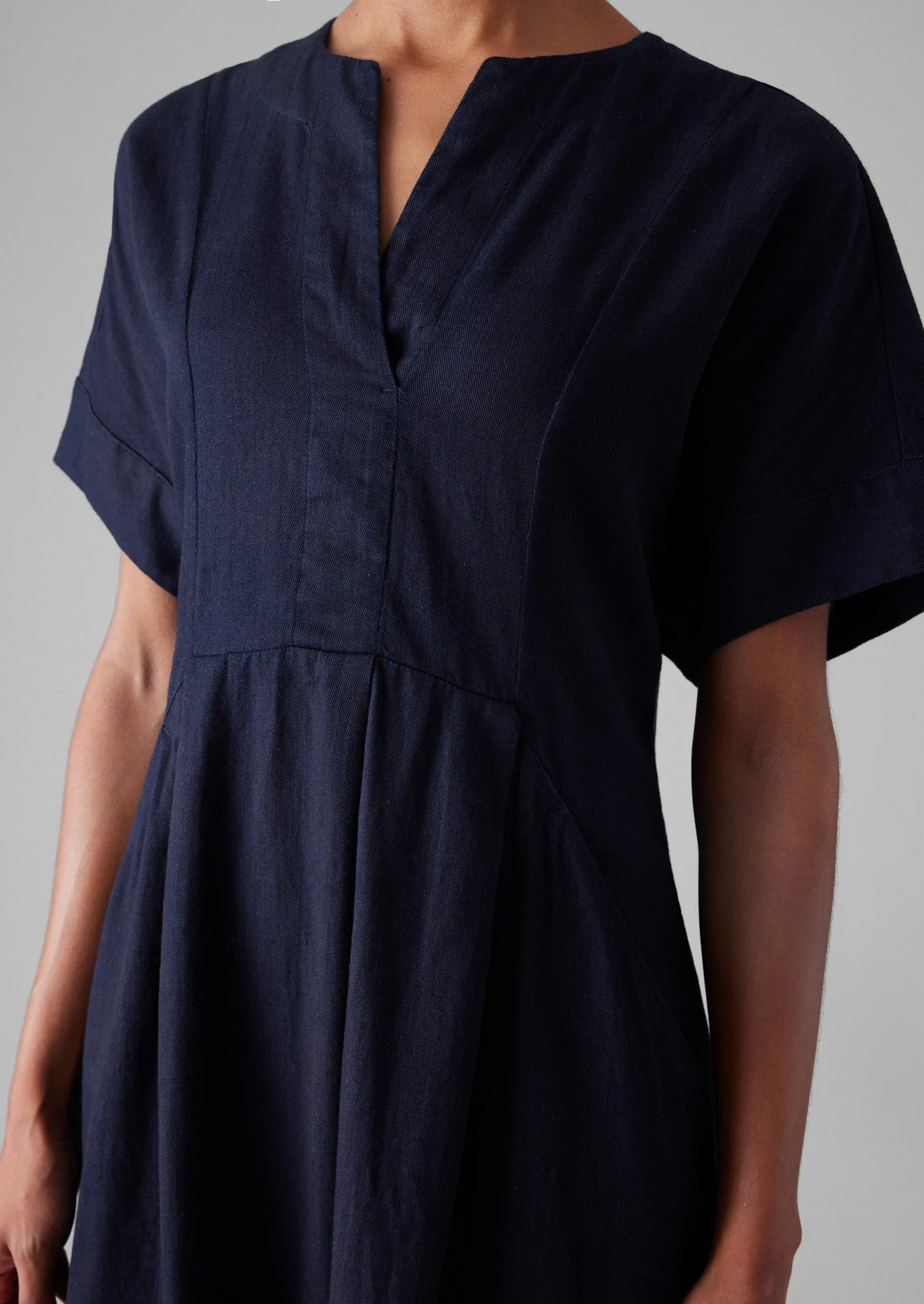 Bryn Twill Dress | Indigo sold by TOAST product image thumbnail 4