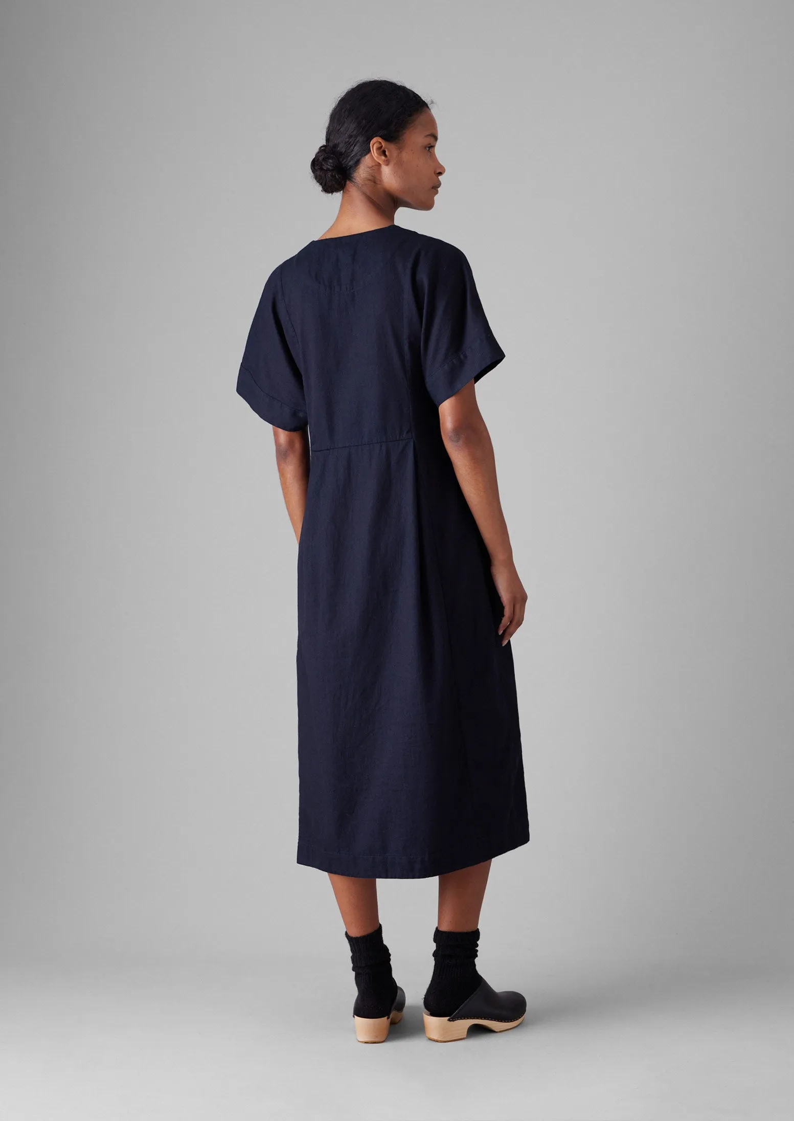 Bryn Twill Dress | Indigo sold by TOAST product image thumbnail 3