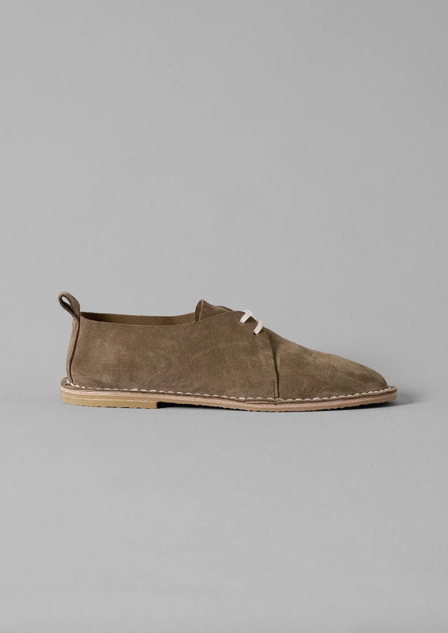 Steve Mono Suede Lace Up Shoes | Olive sold by TOAST product image thumbnail 3